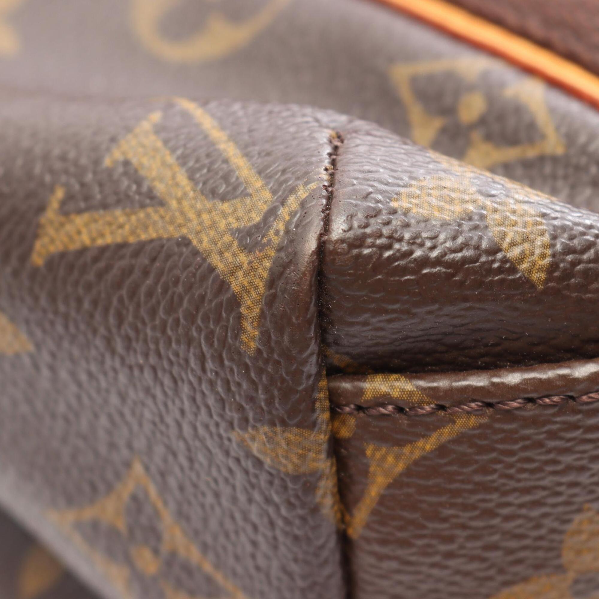 Louis Vuitton Brown Monogram Monogram Leather Handbag Tote Bag (Pre-Owned)