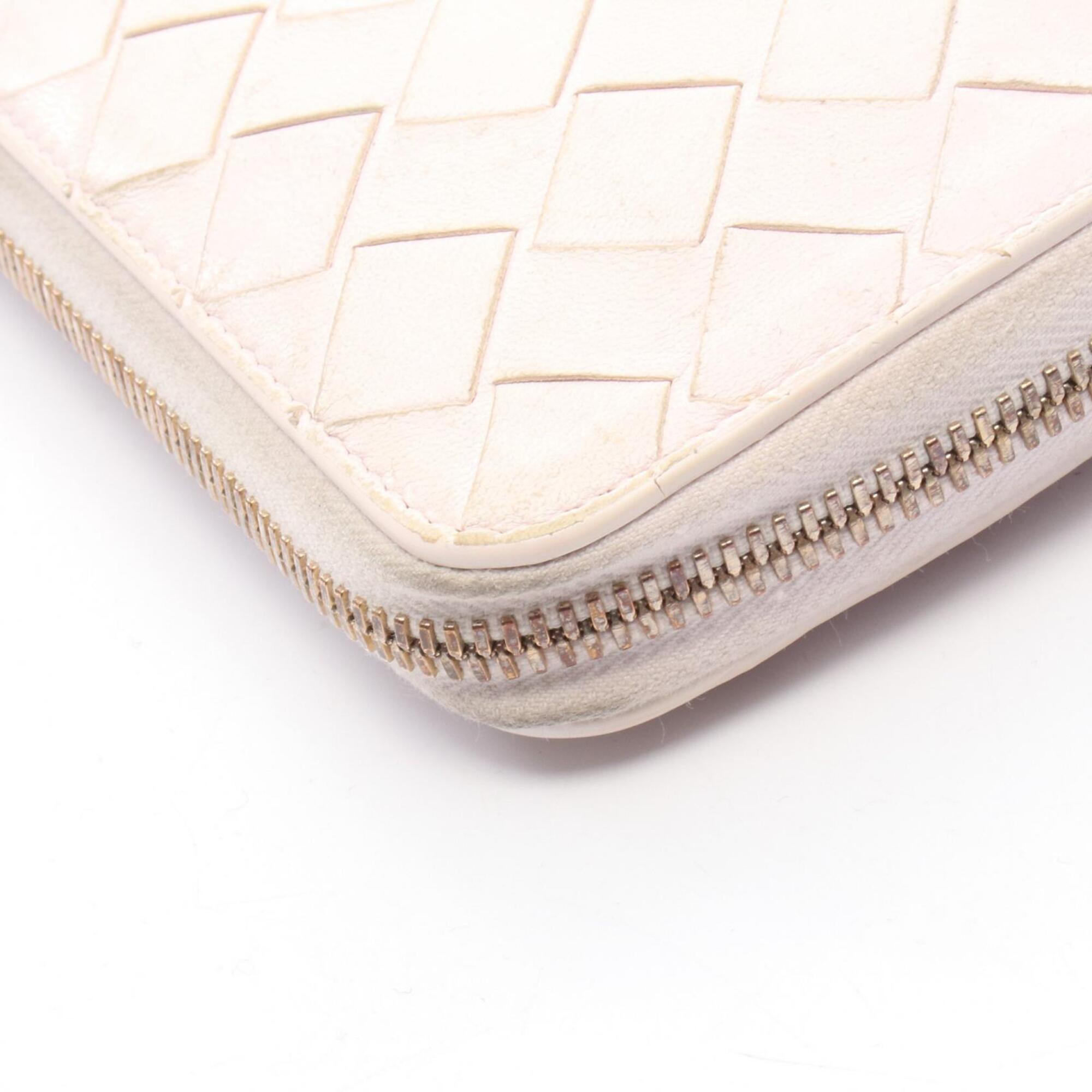 Bottega Veneta Pink Intrecciato Long Wallet (Bi-Fold) (Pre-Owned)