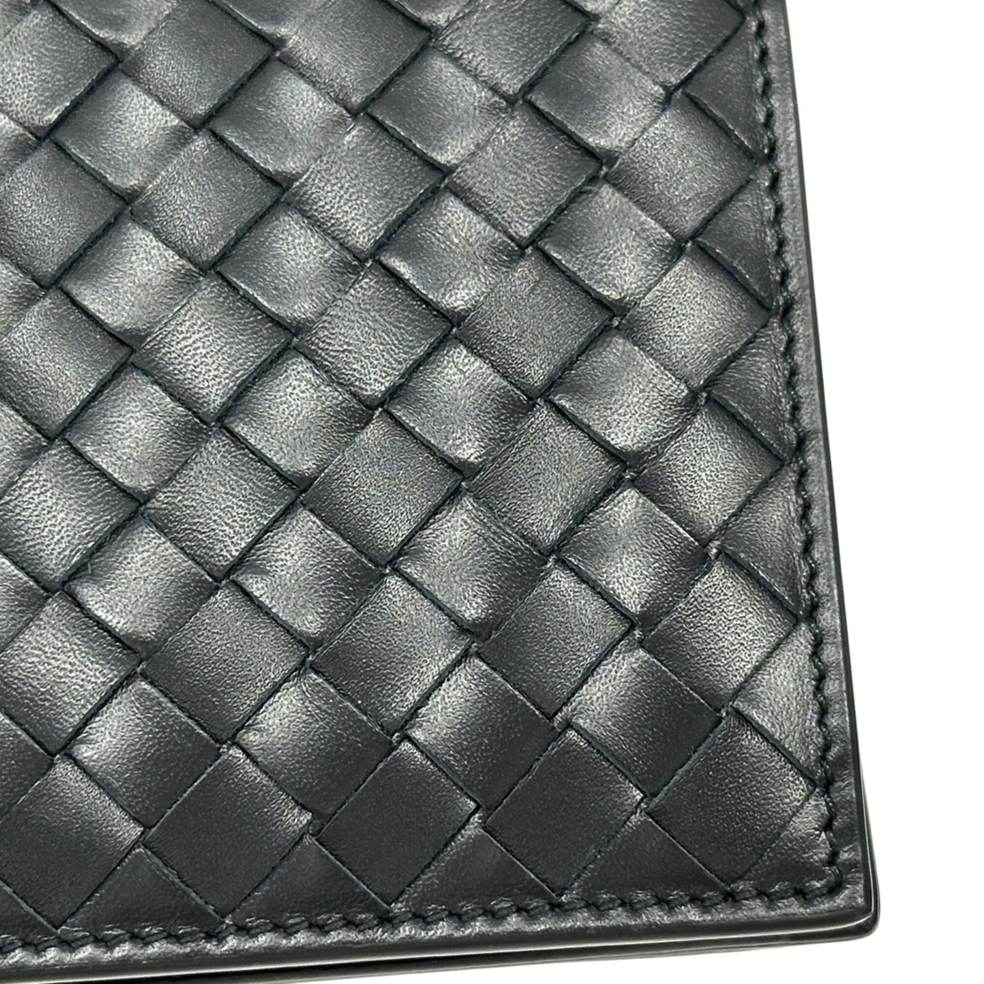 Bottega Veneta Black Intrecciato Wallet (Bi-Fold) (Pre-Owned)