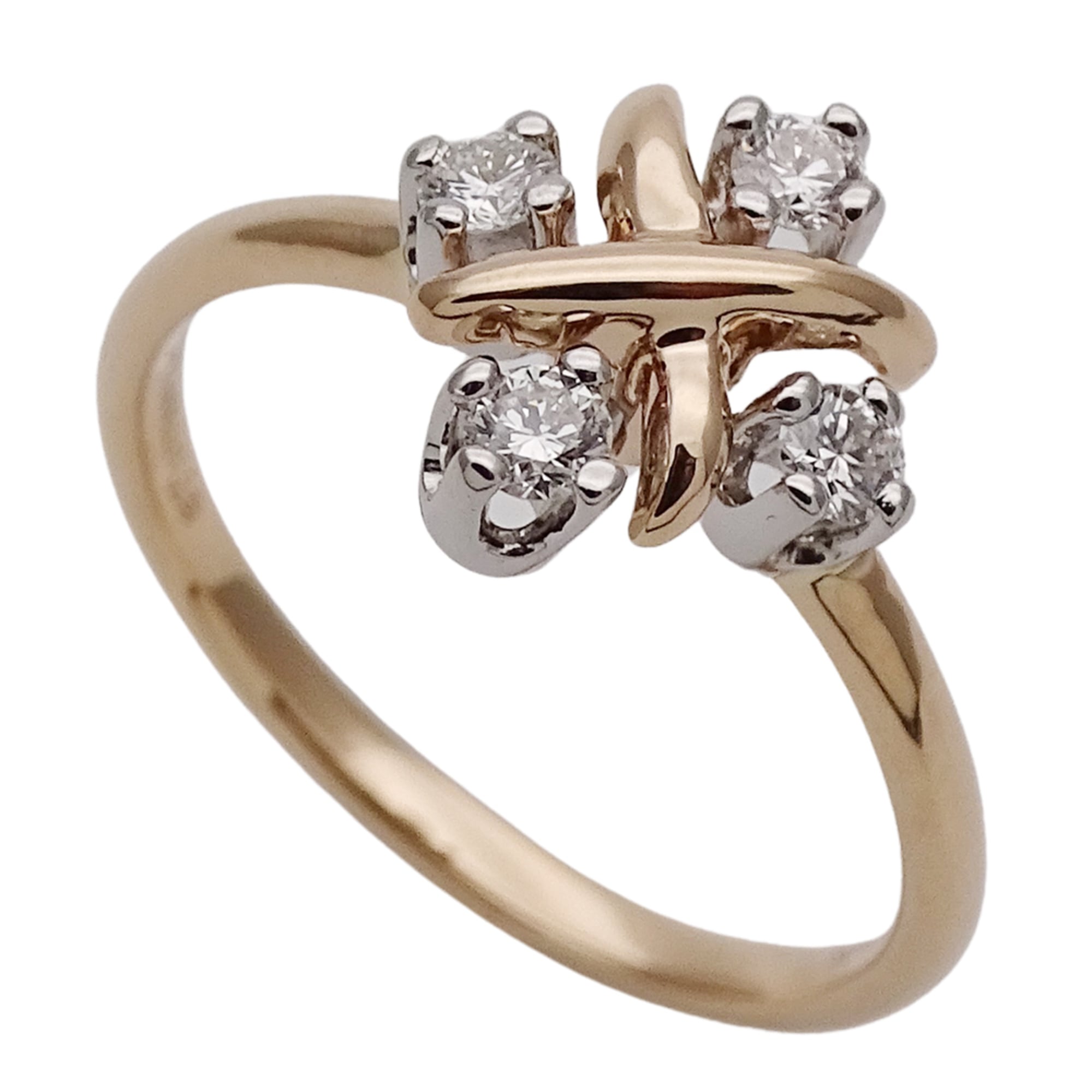 Tiffany Pink Gold Pink Gold (18K) Platinum 950 Band Ring (Pre-Owned)