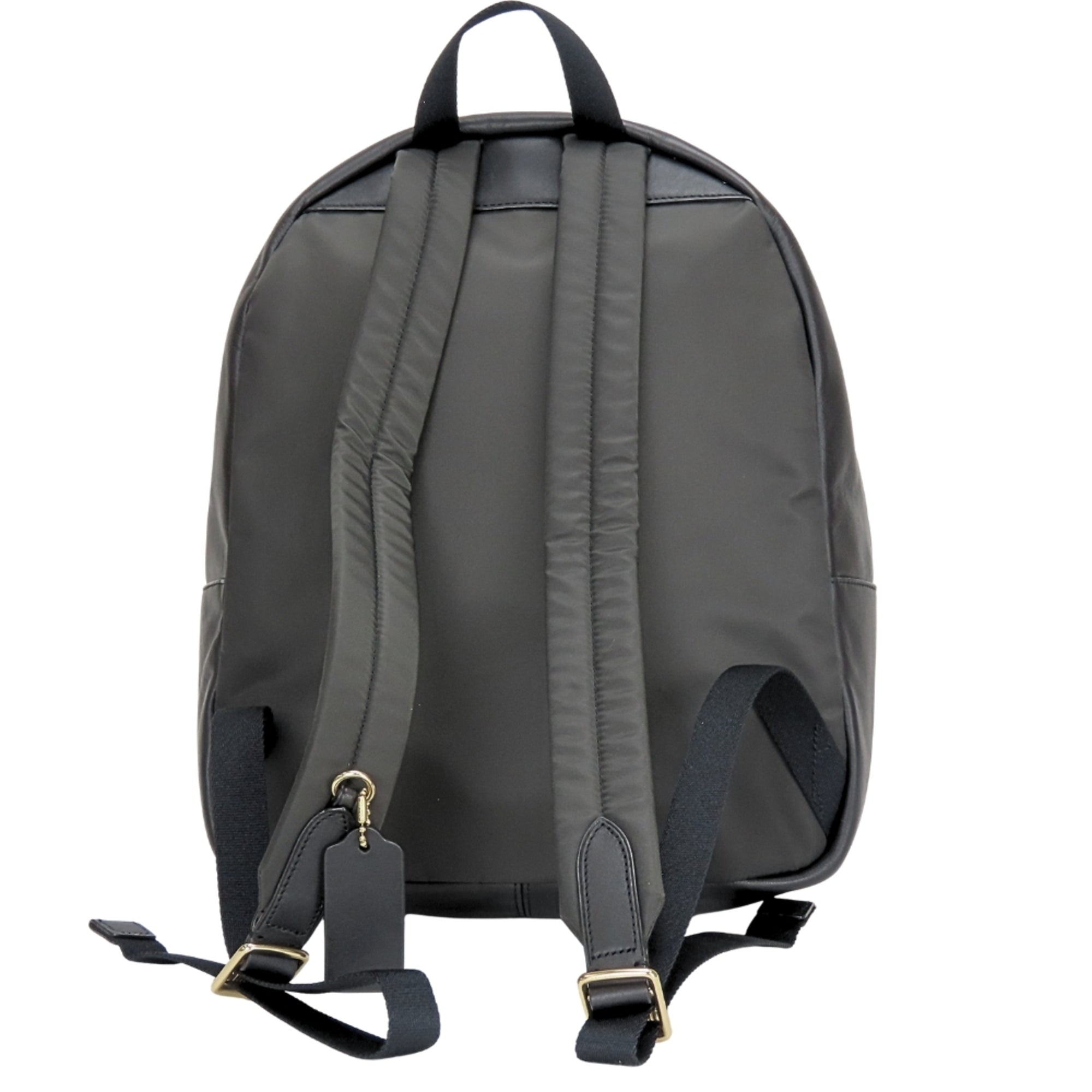 Coach Signature Black Brown Pvc Leather Backpack (Pre-Owned)