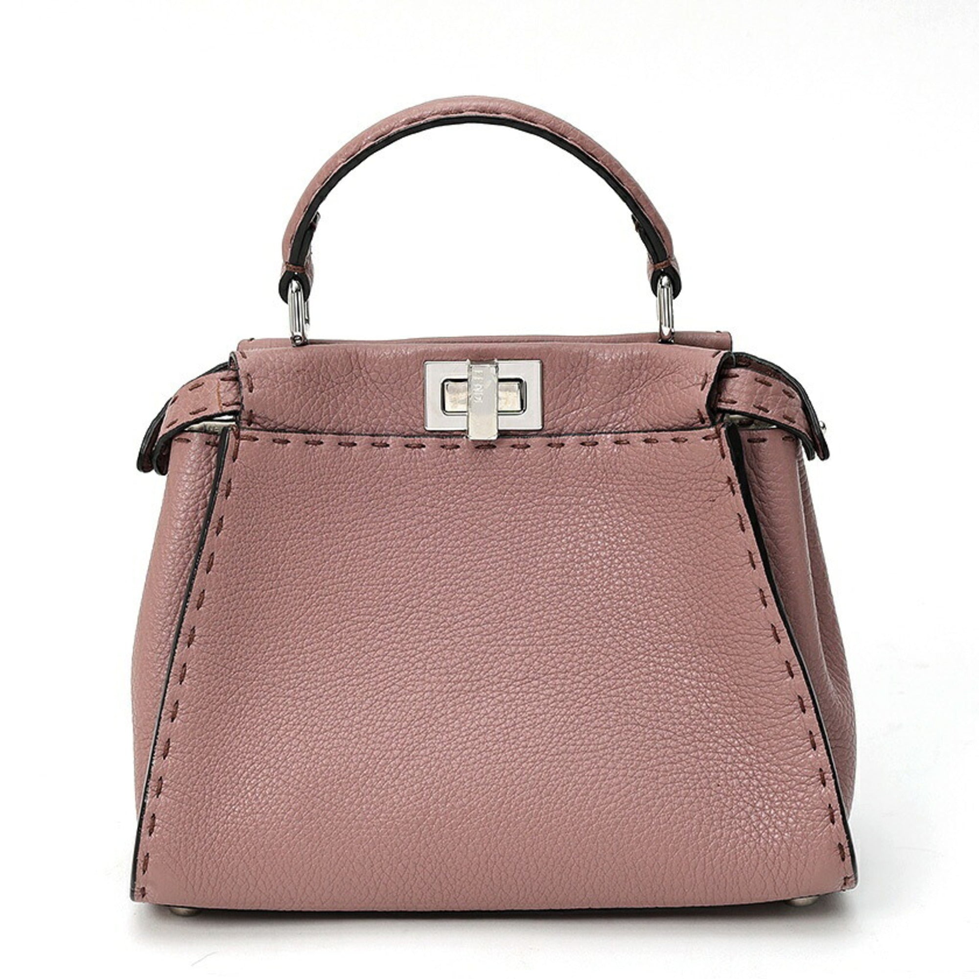 Fendi Peekaboo Leather Shoulder Bag (Pre-Owned)