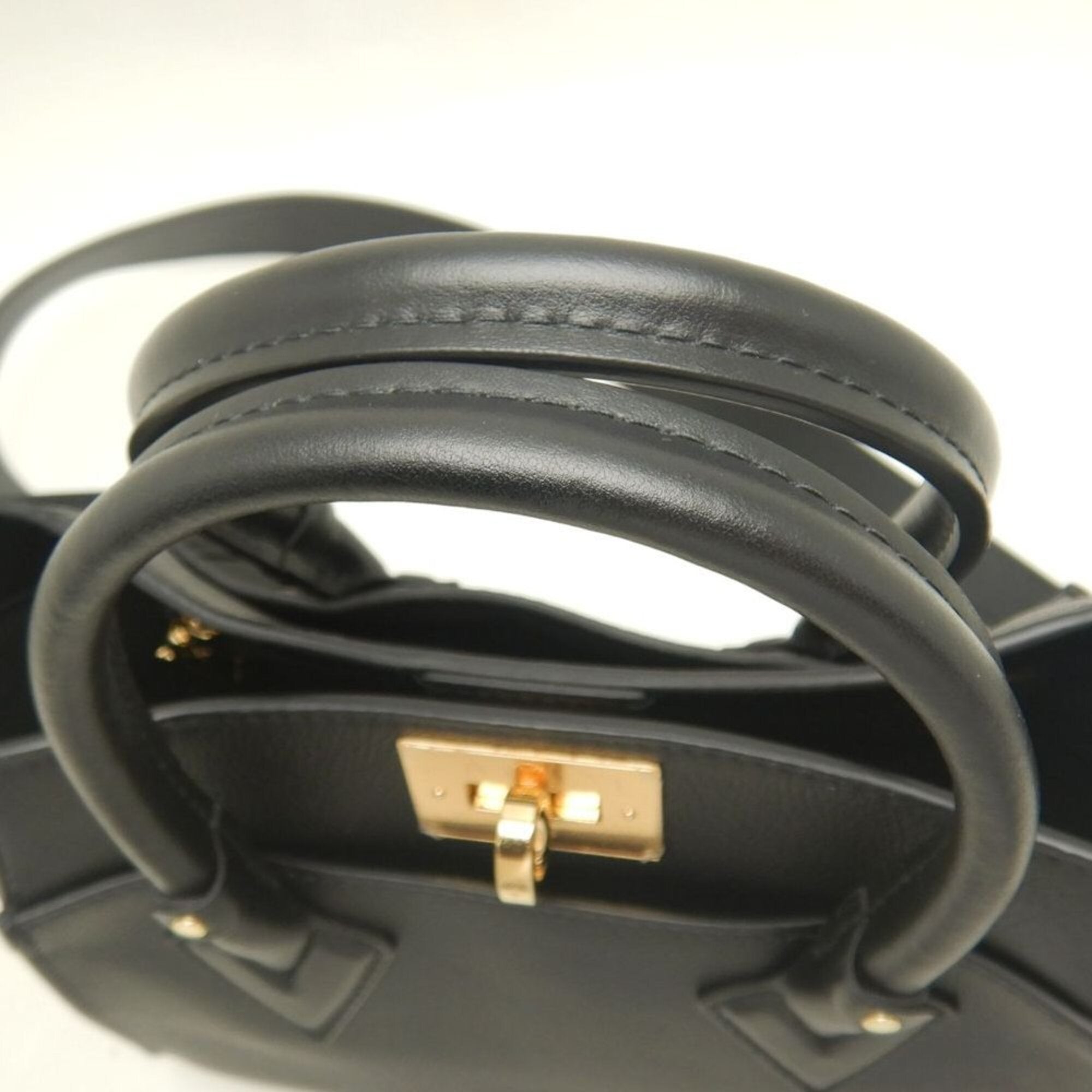 Louis Vuitton Brown Noir Monogram Leather Handbag (Pre-Owned)