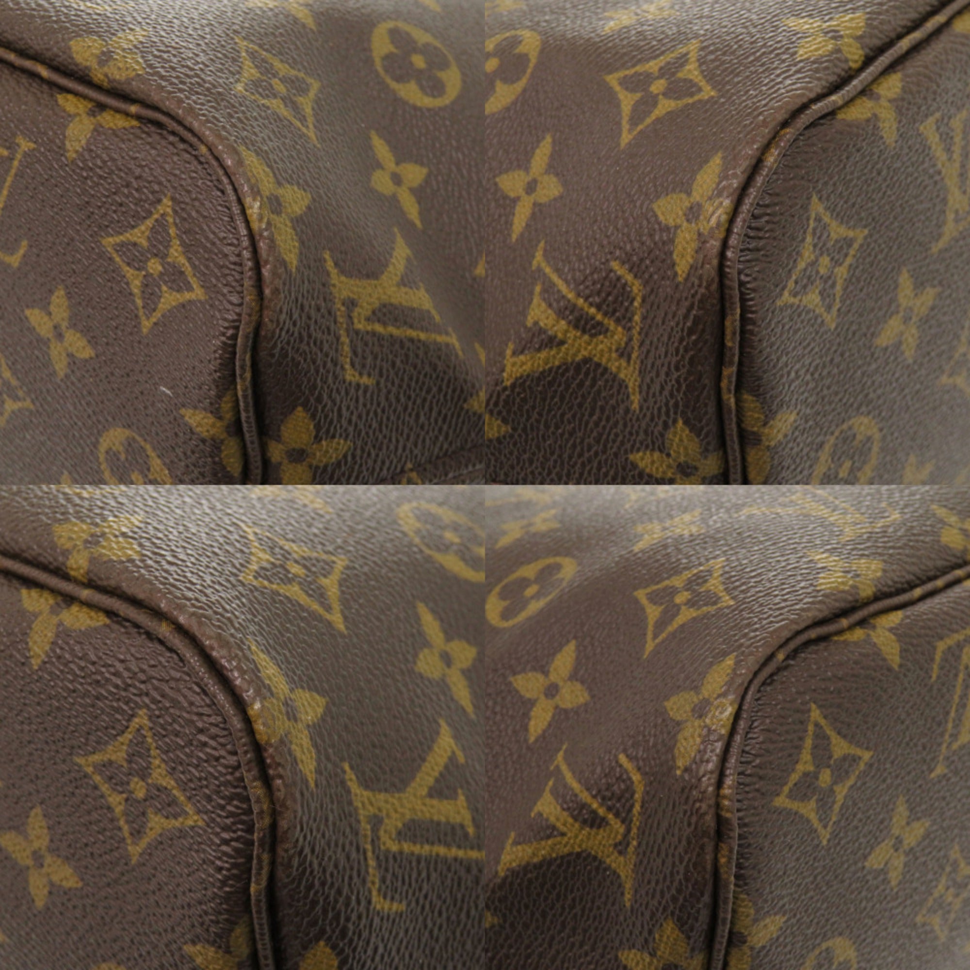 Louis Vuitton Brown Green Monogram Monogram Handbag Tote Bag (Pre-Owned)