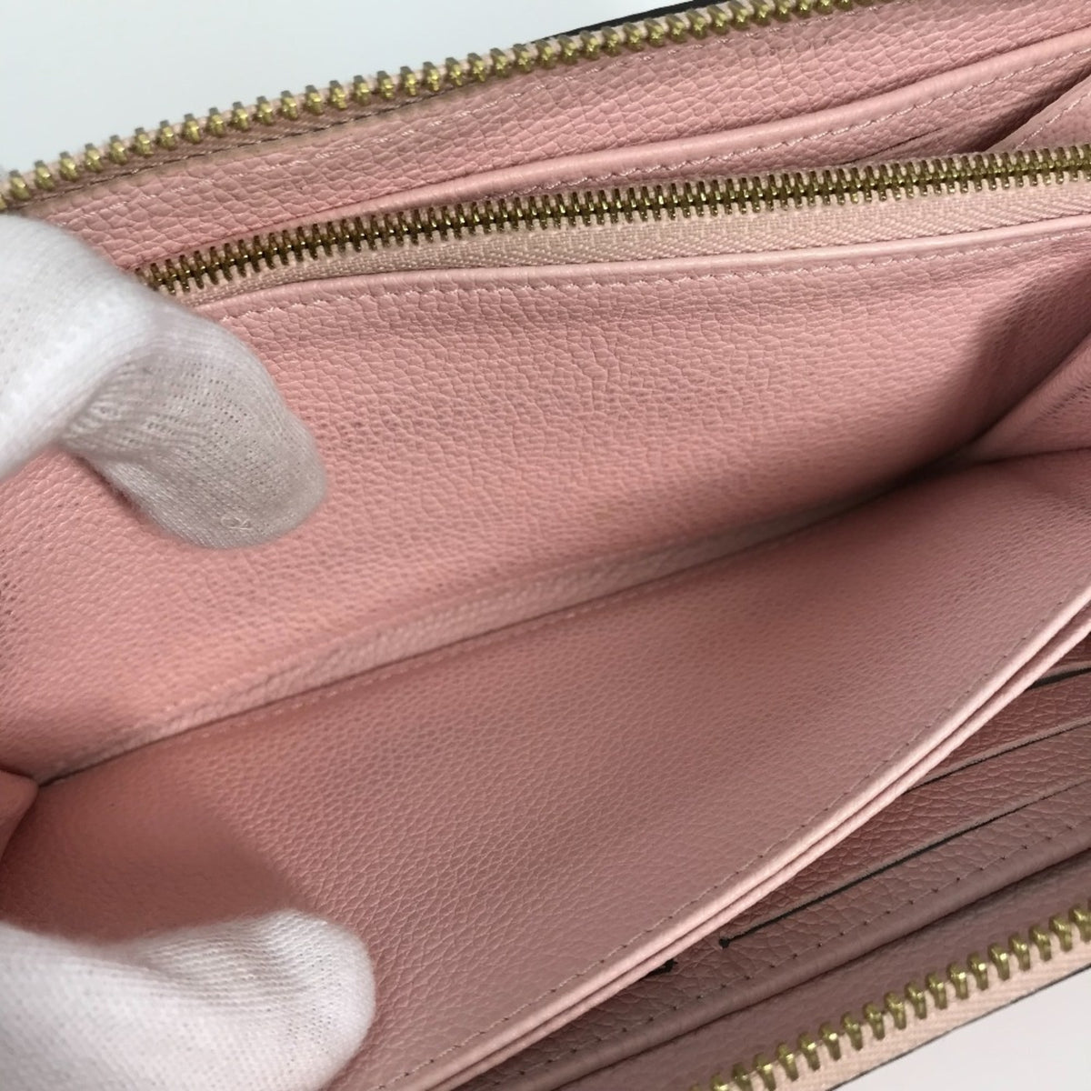 Louis Vuitton Pink Monogram Empreinte Leather Long Wallet (Bi-Fold) (Pre-Owned)