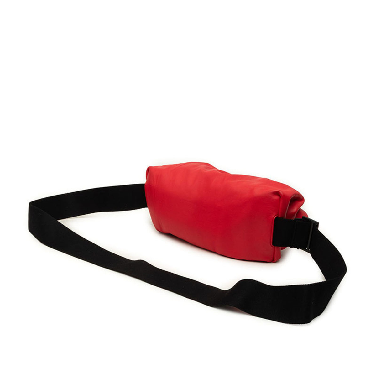 Bottega Veneta Red Color Leather Pouch Shoulder Bag Sling Bag (Pre-Owned)
