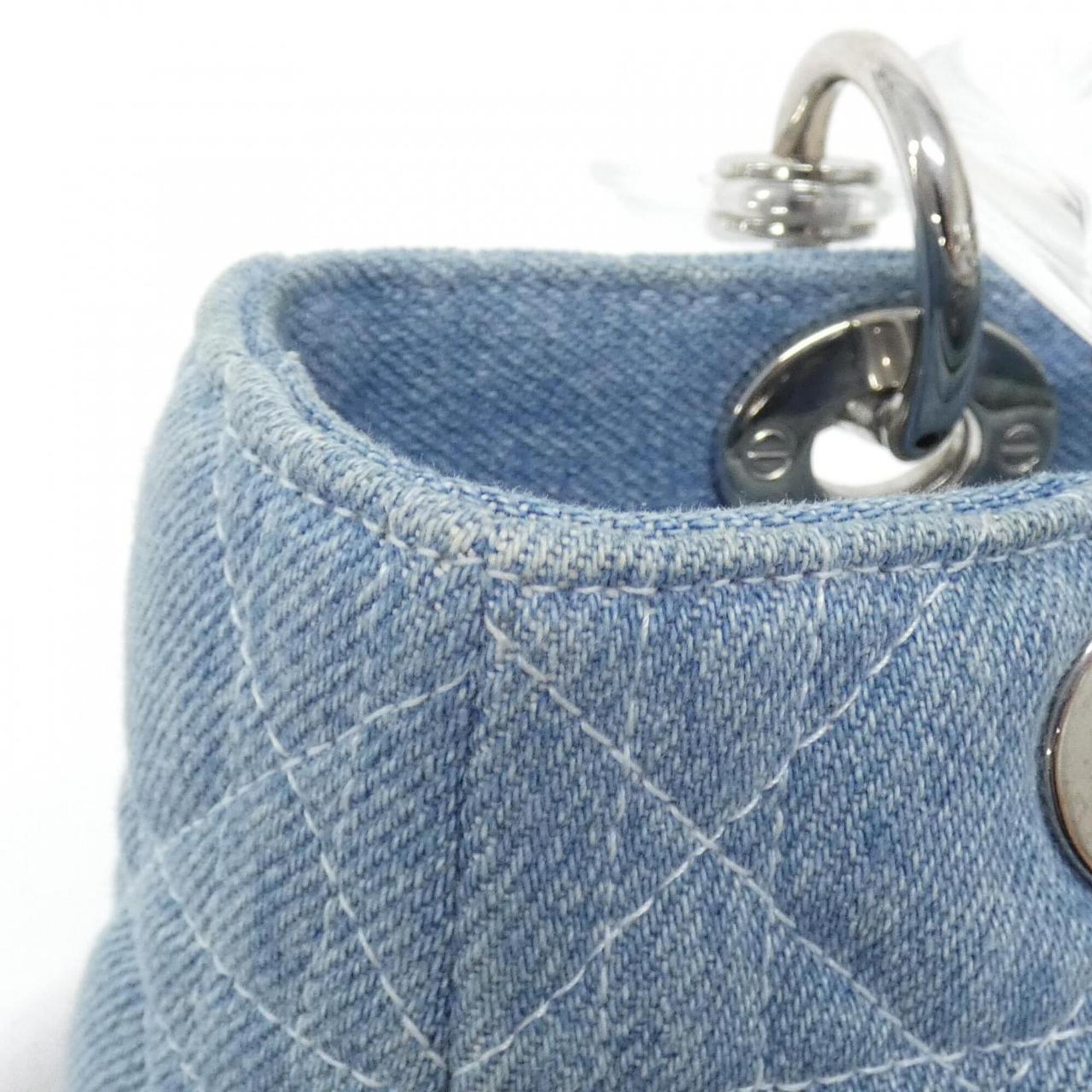 Christian Dior Light Blue Denim Handbag (Pre-Owned)