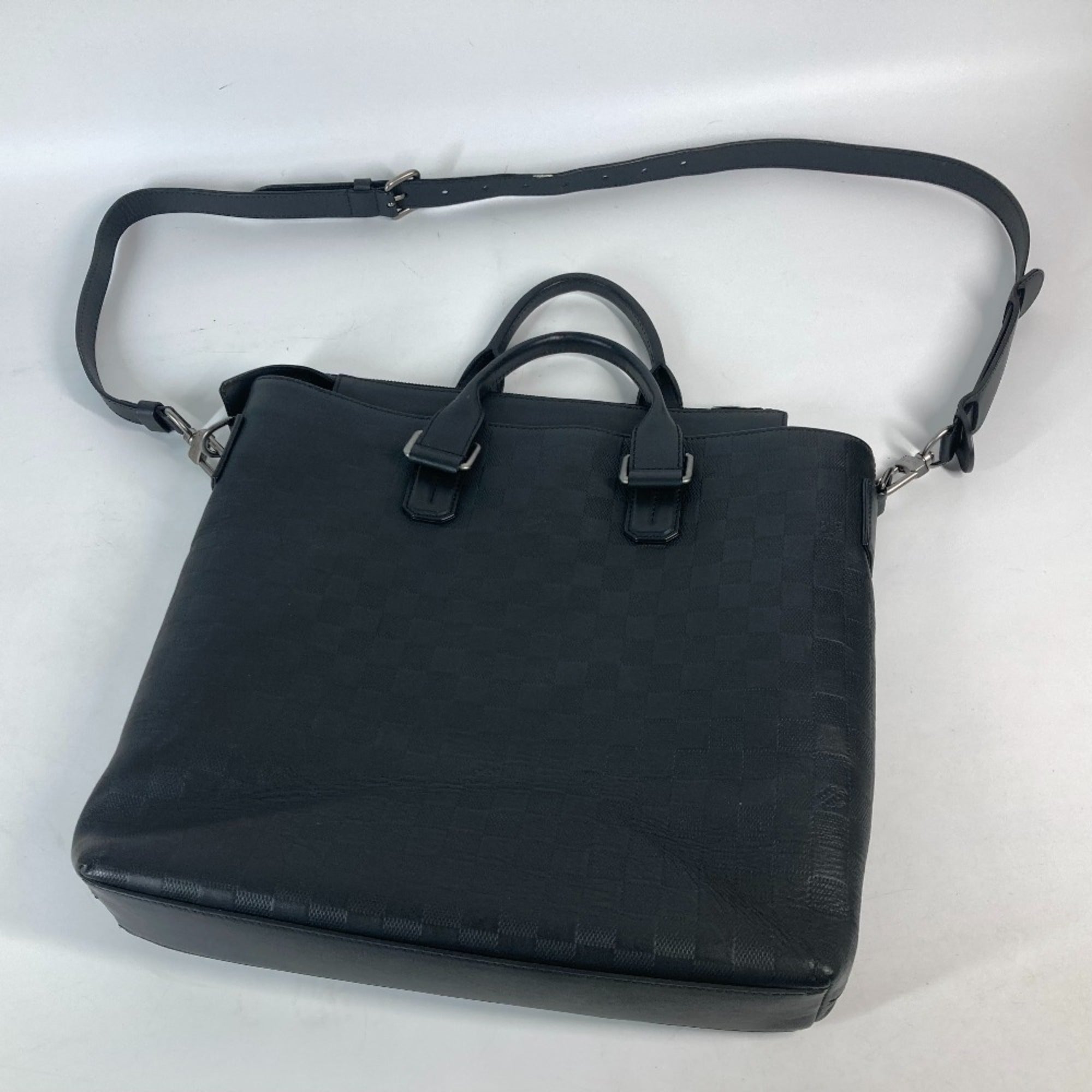 Louis Vuitton Black Onyx Damier Infini Handbag Shoulder Bag (Pre-Owned)