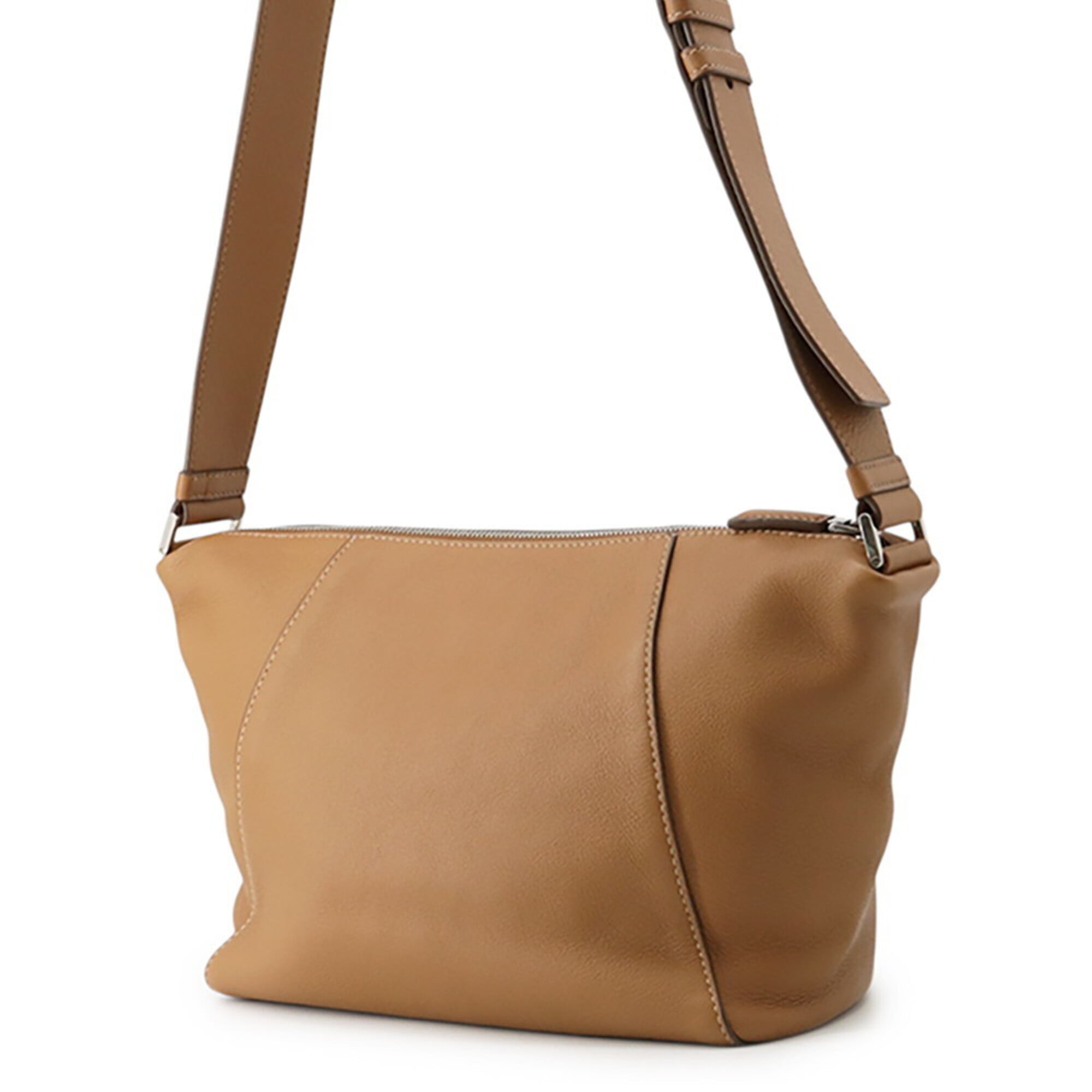 Prada Brown Leather Shoulder Bag (Pre-Owned)