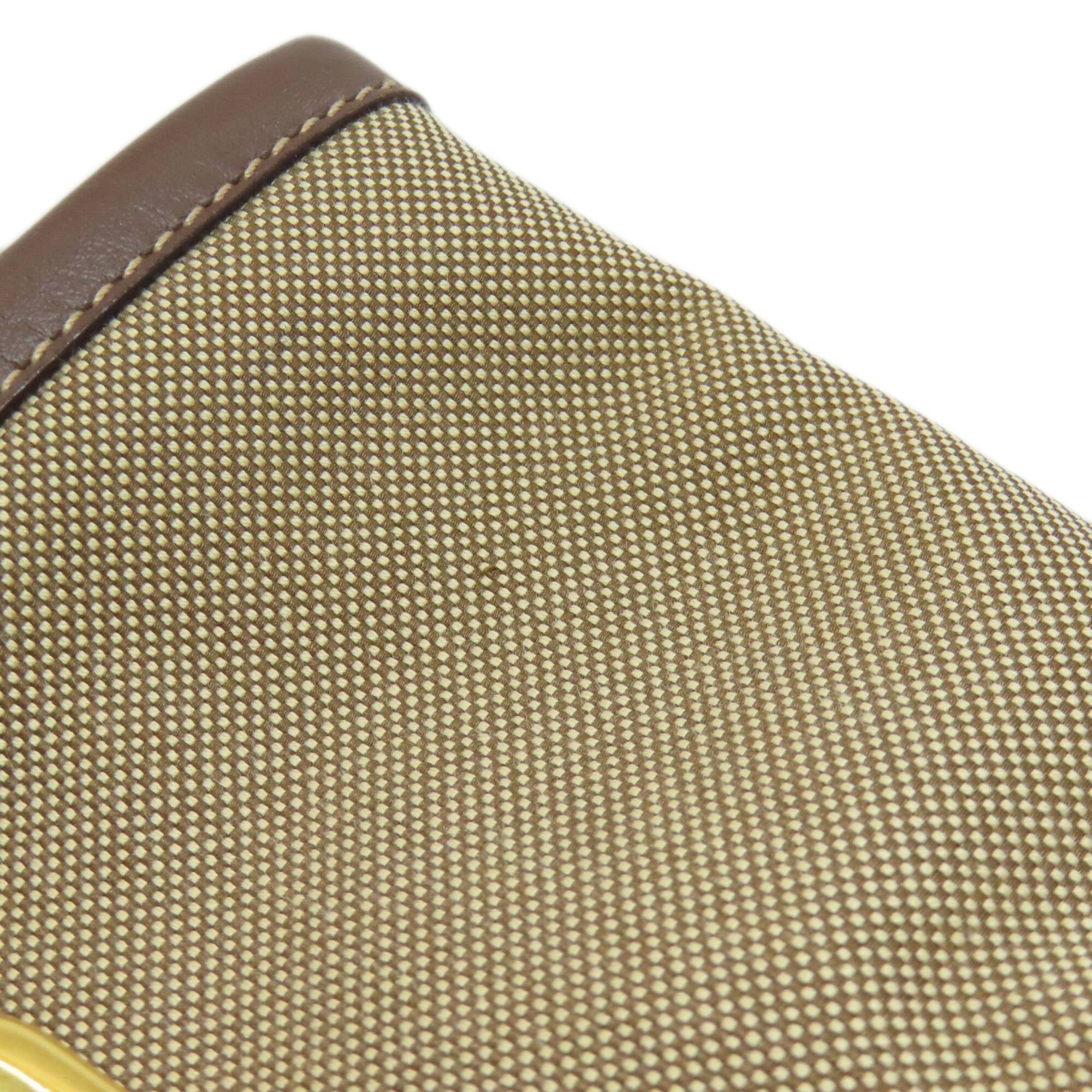 Prada Brown Canvas Handbag (Pre-Owned)