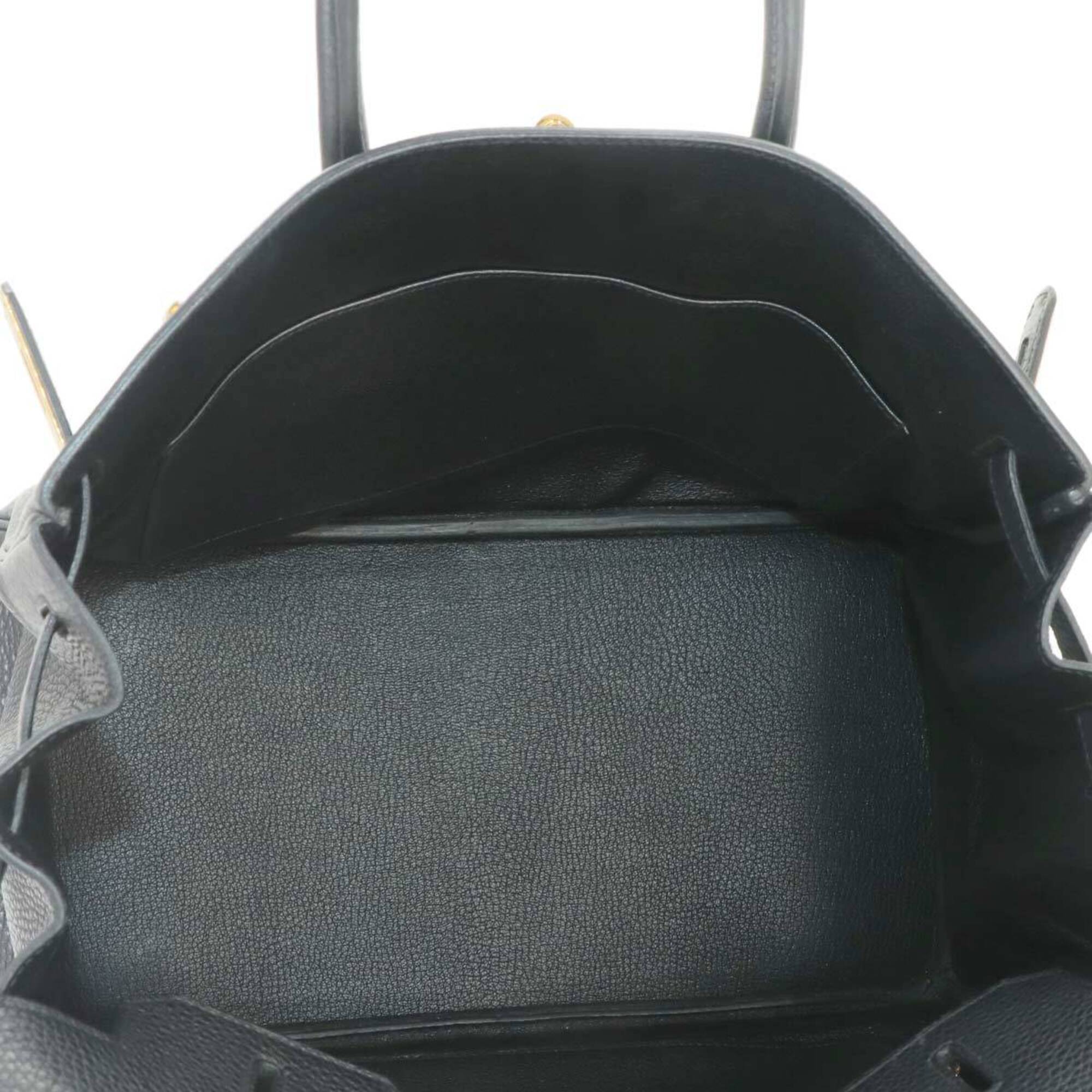Hermes Black Togo Leather Handbag (Pre-Owned)