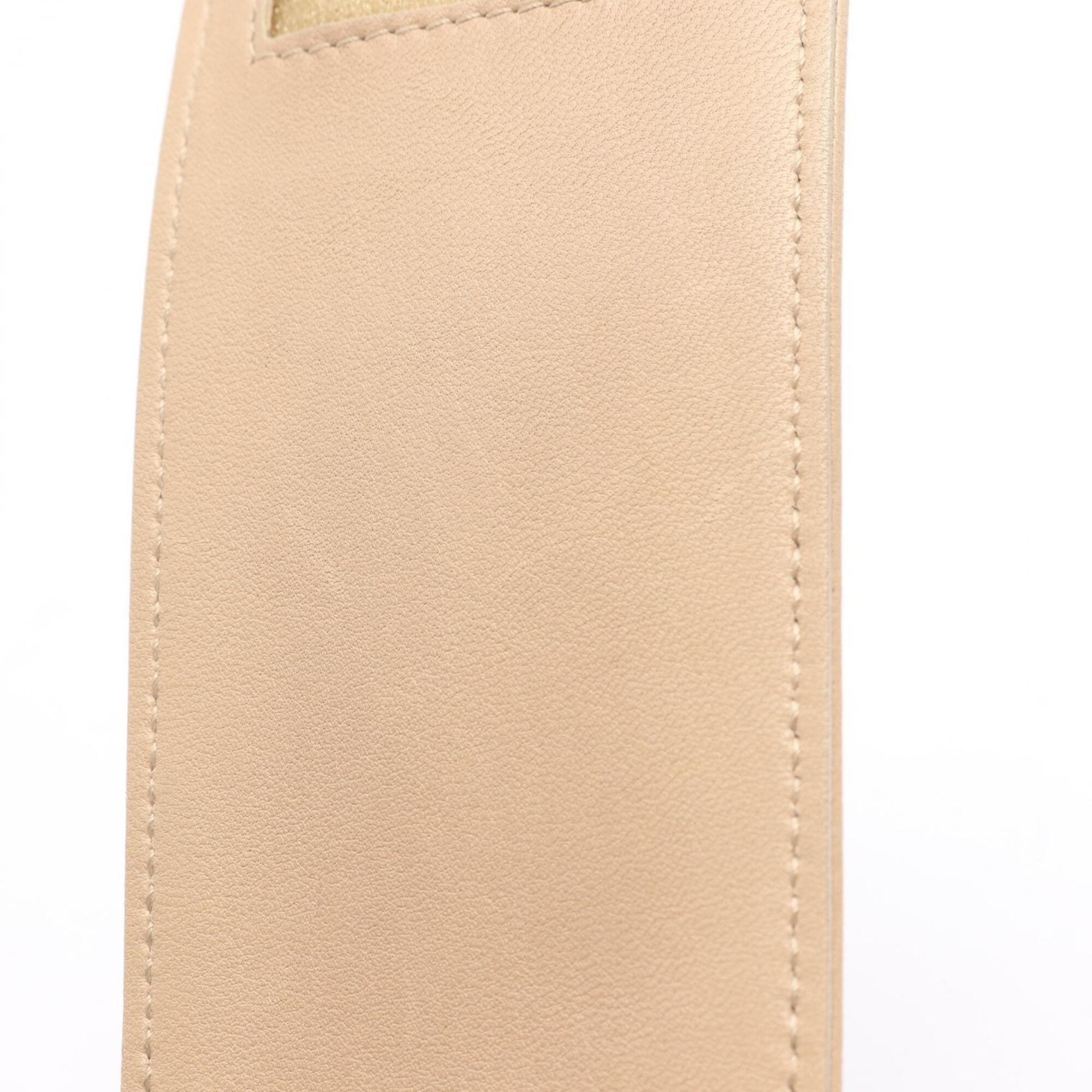Gucci Beige Leather Handbag Shoulder Bag (Pre-Owned)