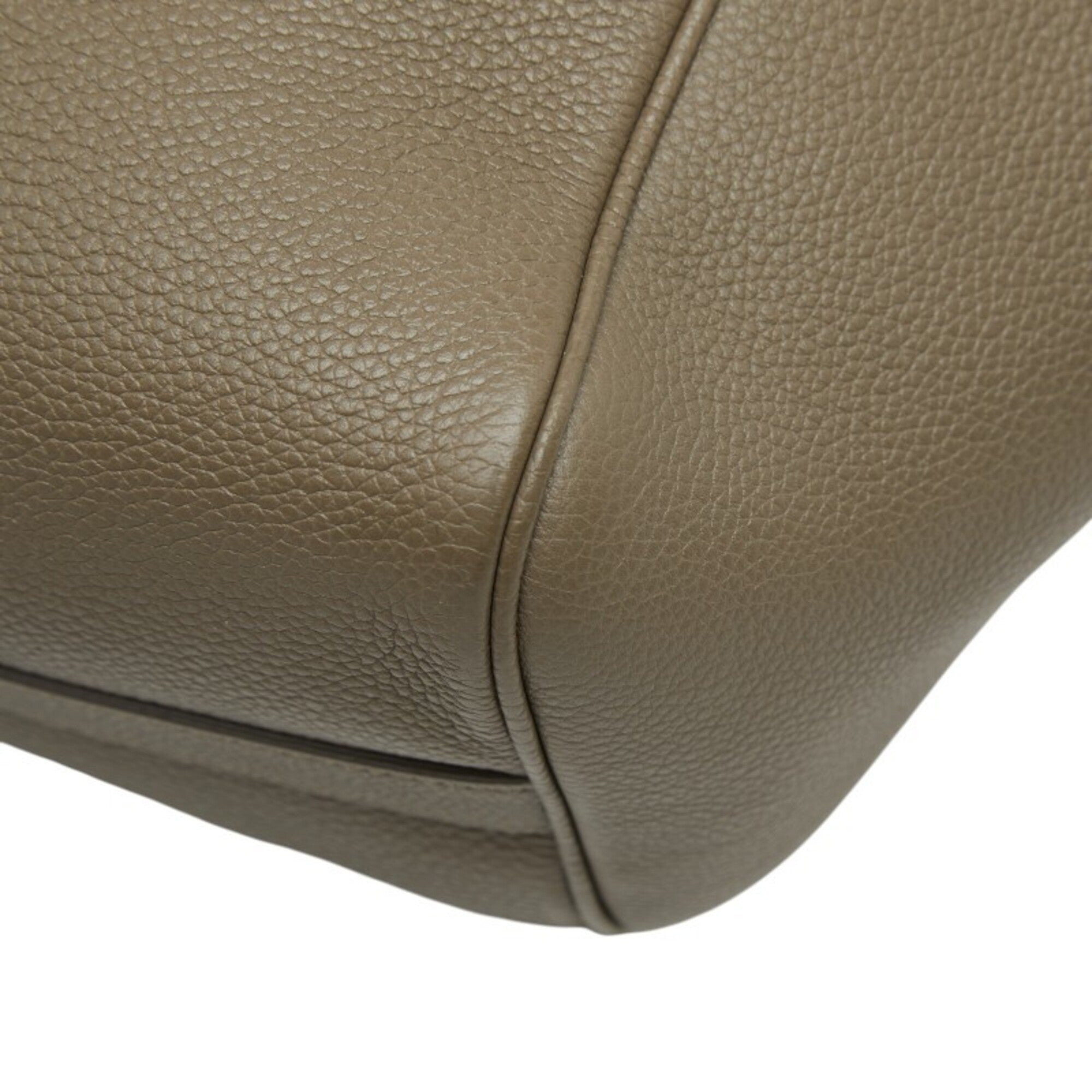 Celine Beige Leather Handbag Shoulder Bag (Pre-Owned)