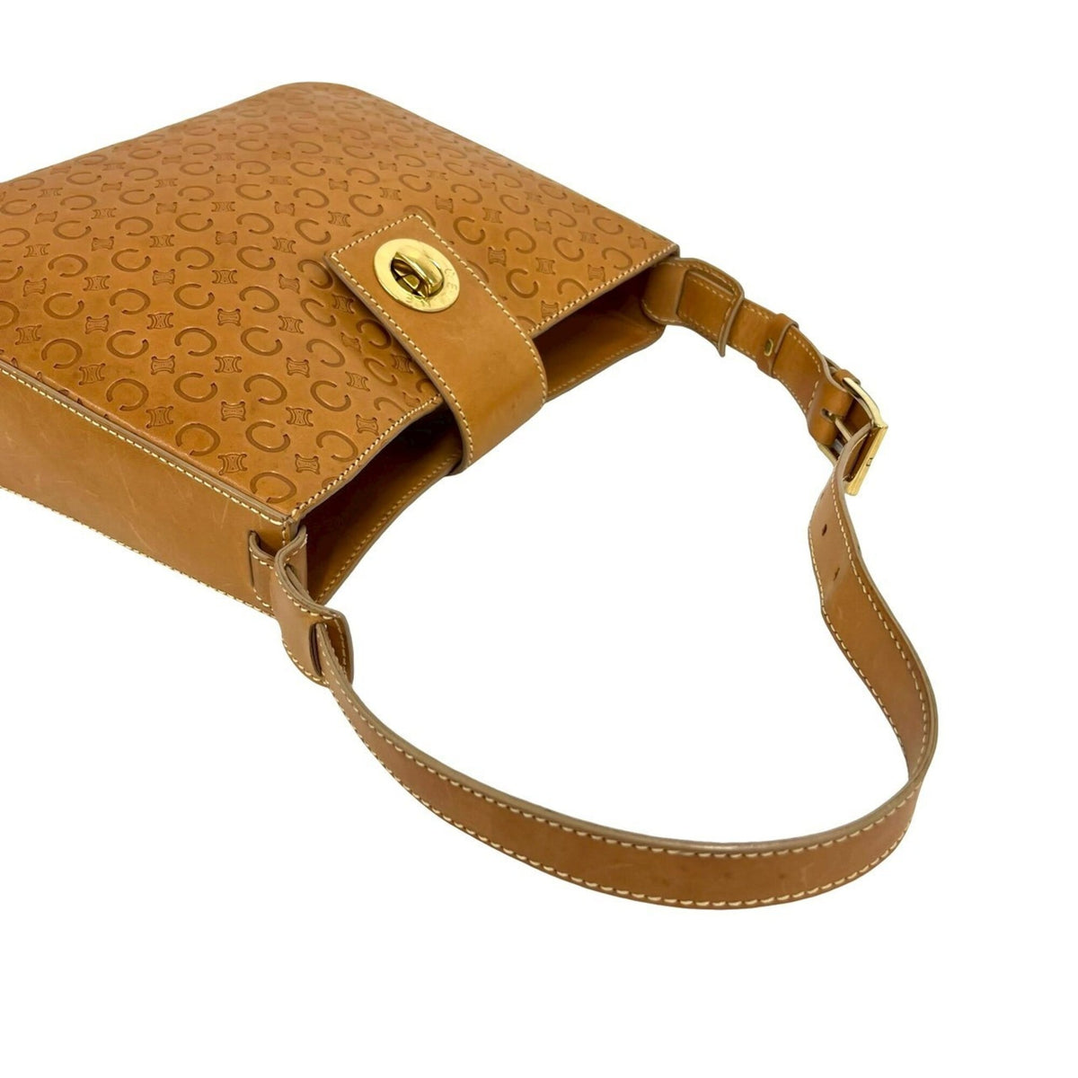 Celine Brown Leather Shoulder Bag (Pre-Owned)