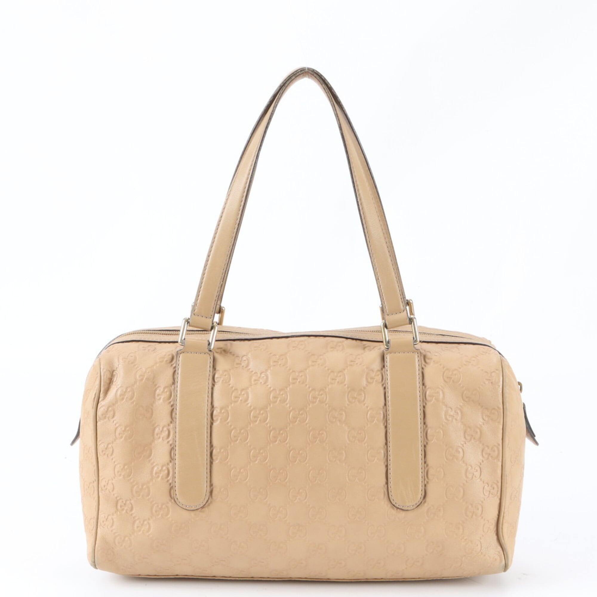 Gucci Guccissima Beige Leather Handbag Tote Bag (Pre-Owned)