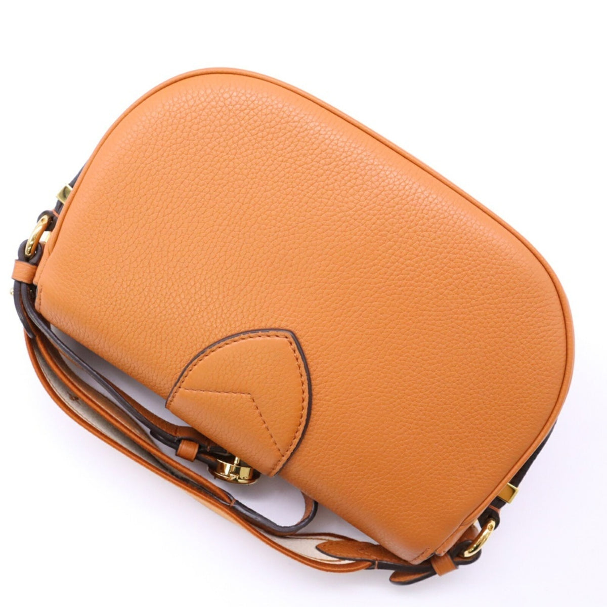 Louis Vuitton Brown Caramel Cream Leather Shoulder Bag (Pre-Owned)