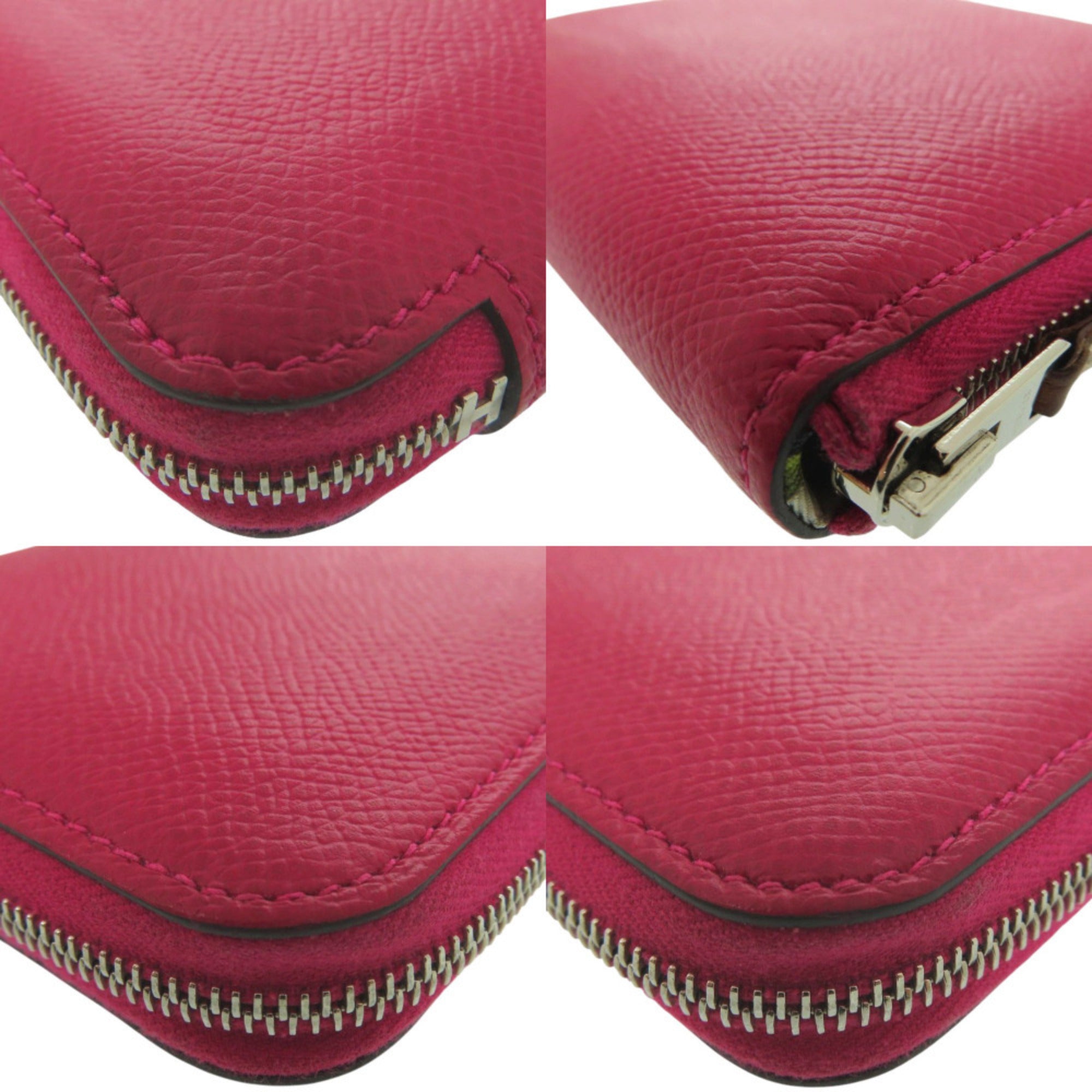 Hermes Pink Barenia Leather Epsom Leather Coin Purse/Coin Case (Pre-Owned)