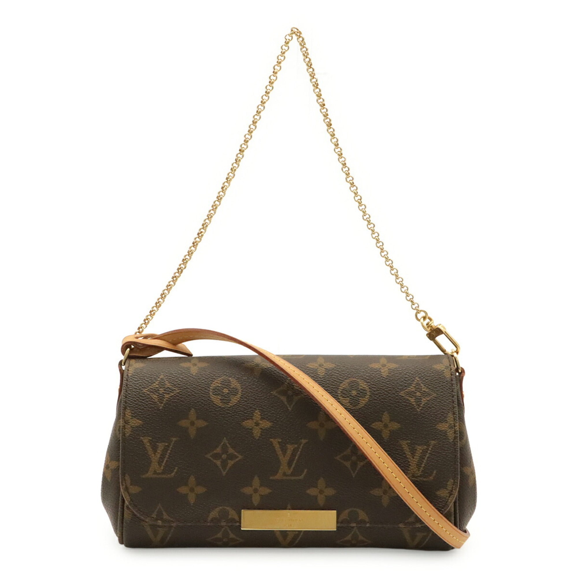 Louis Vuitton Brown Galle Monogram Clutch Bag Handbag Pouch Shoulder Bag (Pre-Owned)
