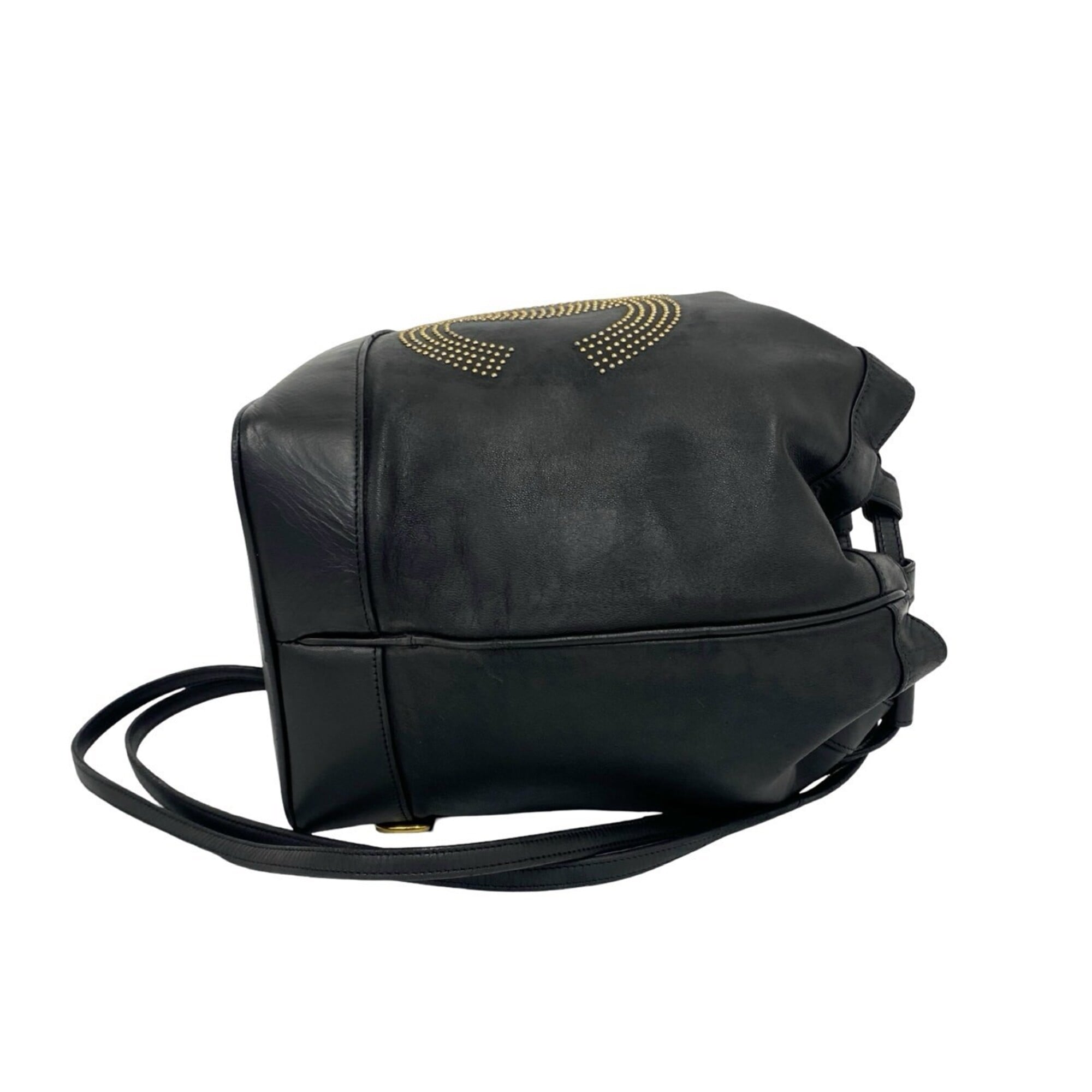 Chanel Black Leather Shoulder Bag (Pre-Owned)