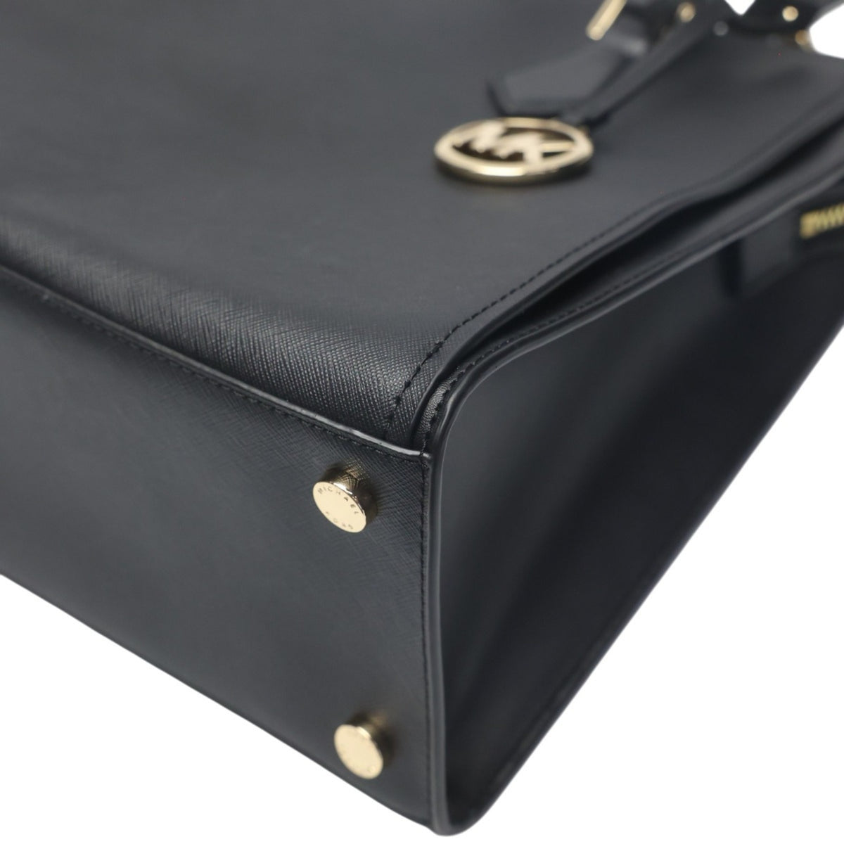 Michael Kors Black Leather Tote Bag (Pre-Owned)