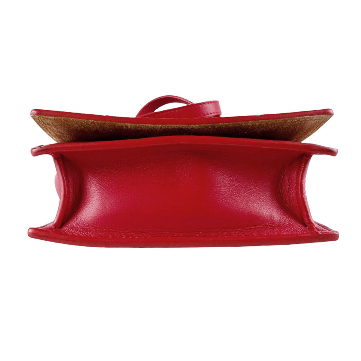 Bottega Veneta Red Color Leather Shoulder Bag (Pre-Owned)