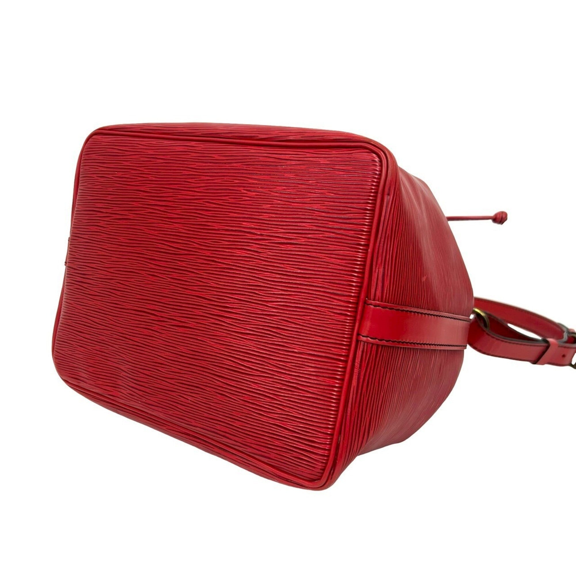 Louis Vuitton Red Color Leather Shoulder Bag (Pre-Owned)