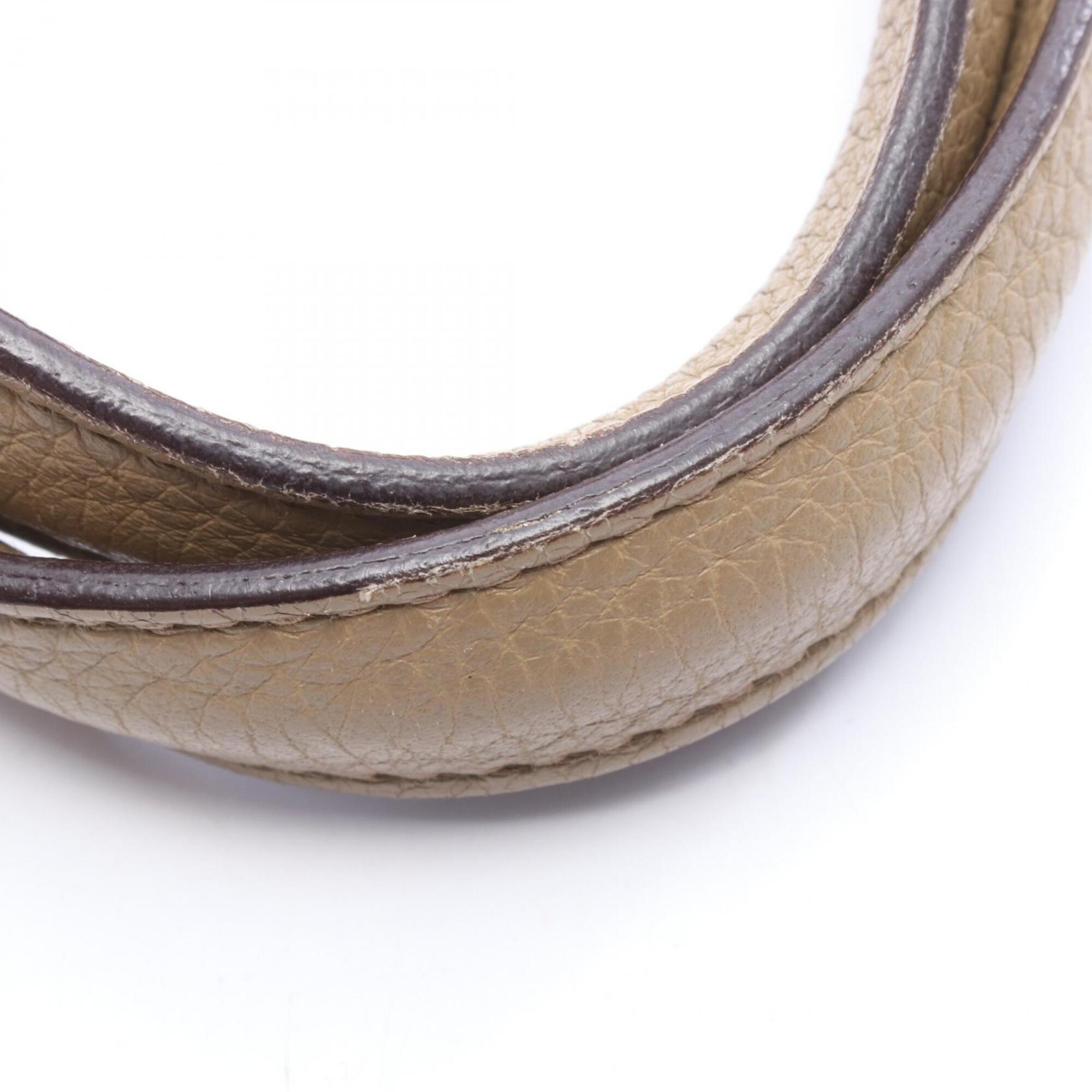 Hermes Brown Taurillon Clemence Leather Handbag Tote Bag (Pre-Owned)