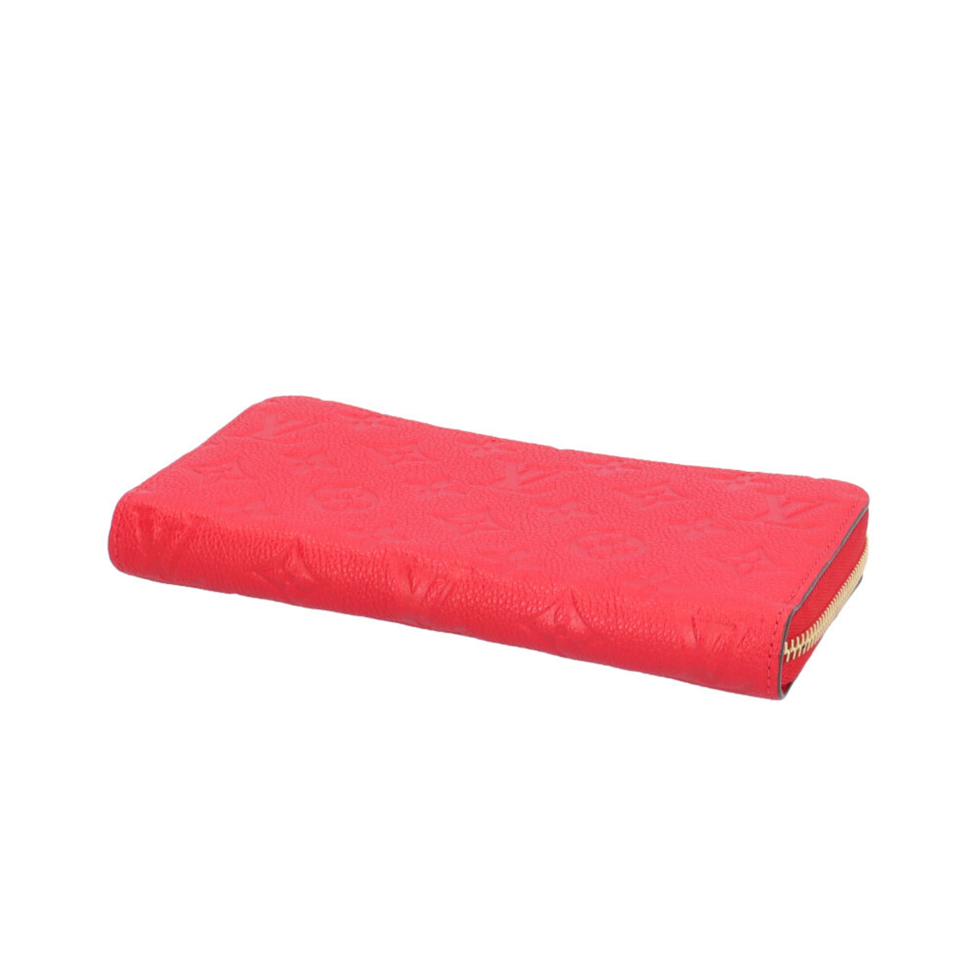 Louis Vuitton Red Color Sacrlet Monogram Empreinte Long Wallet (Bi-Fold) (Pre-Owned)