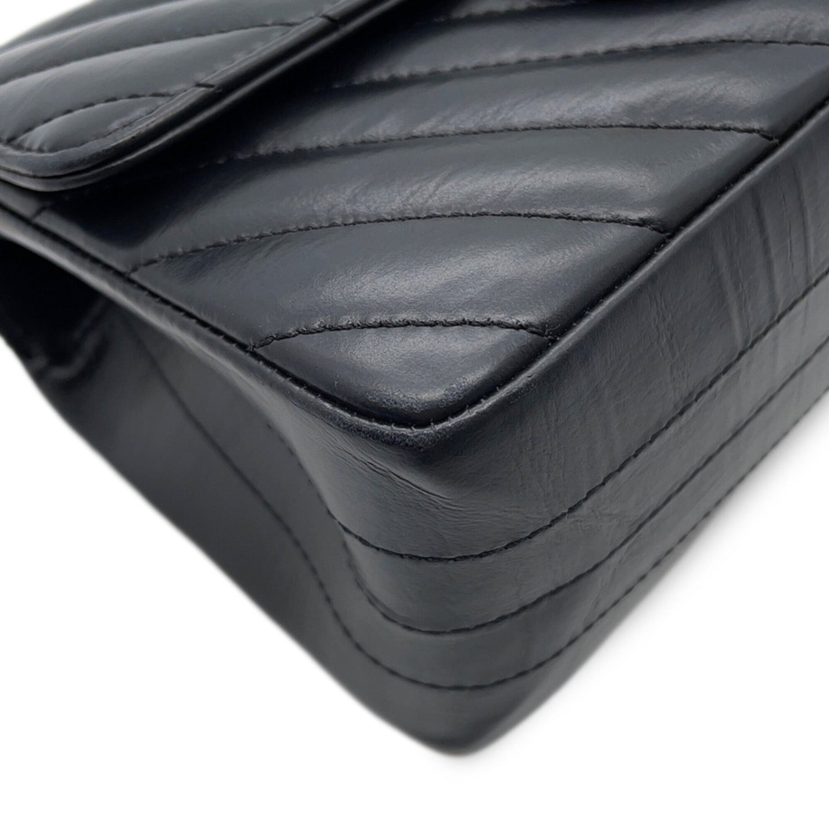 Chanel 2.55 Black Handbag Shoulder Bag (Pre-Owned)