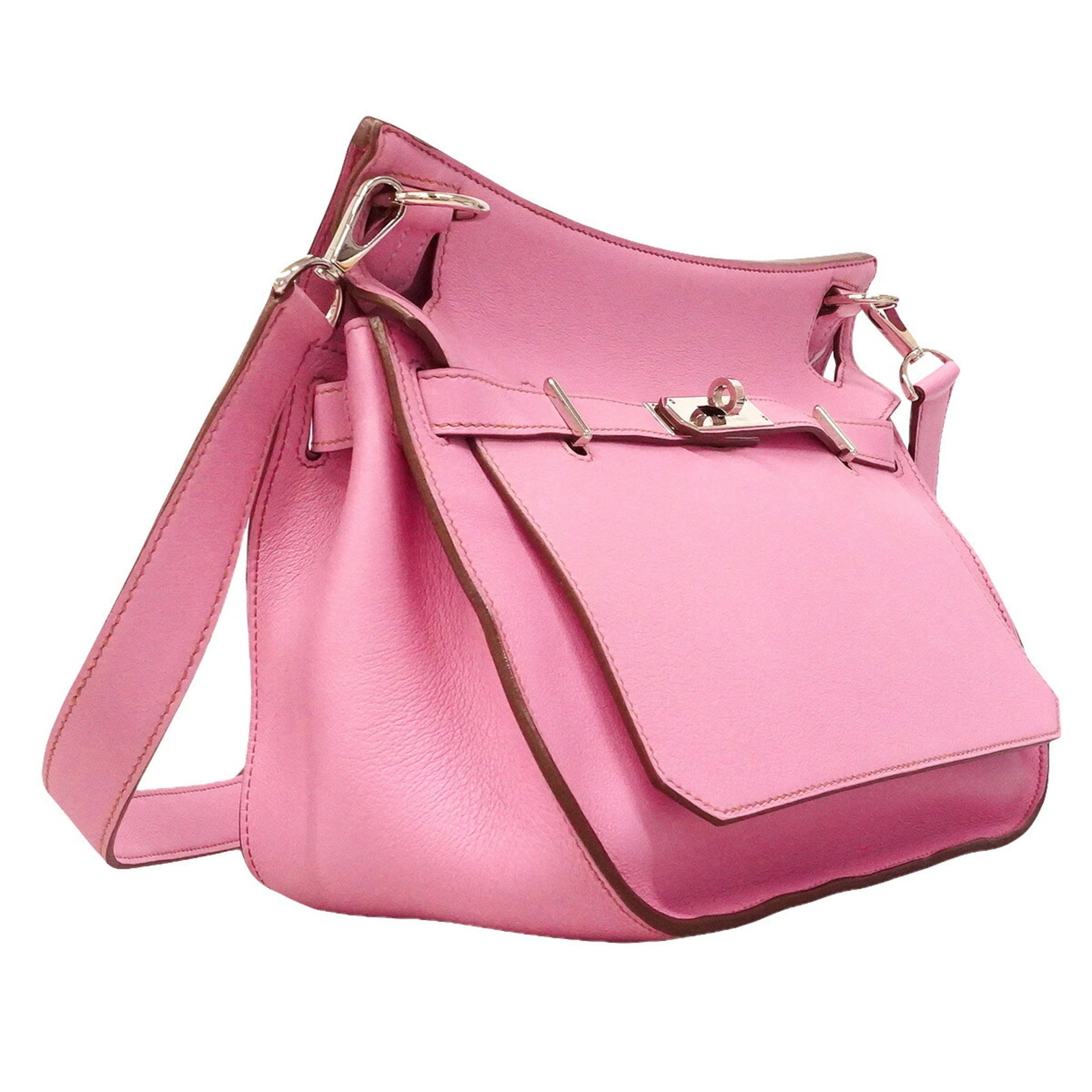 Hermes Pink Swift Leather Shoulder Bag (Pre-Owned)