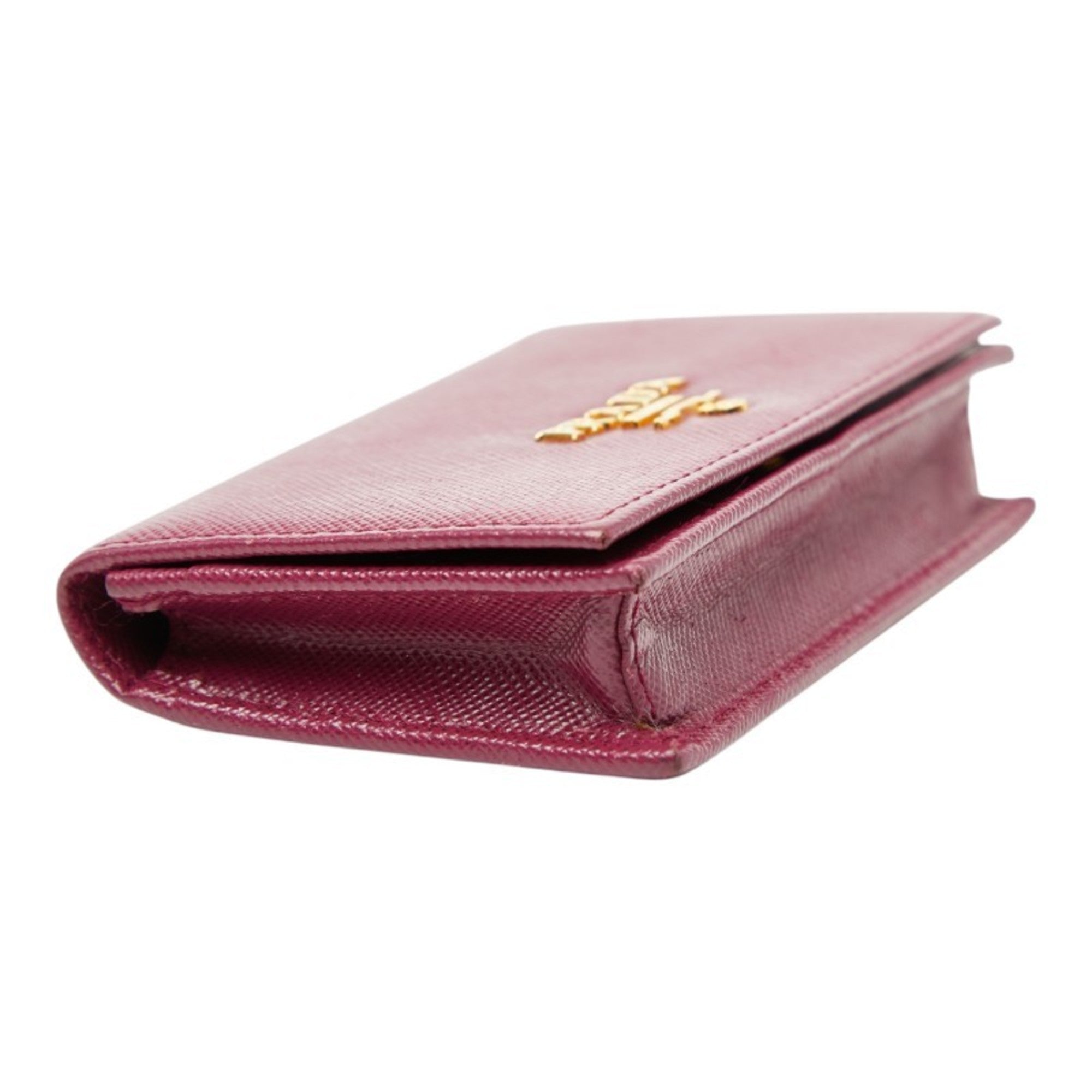 Prada Purple Leather Coin Purse/Coin Case (Pre-Owned)