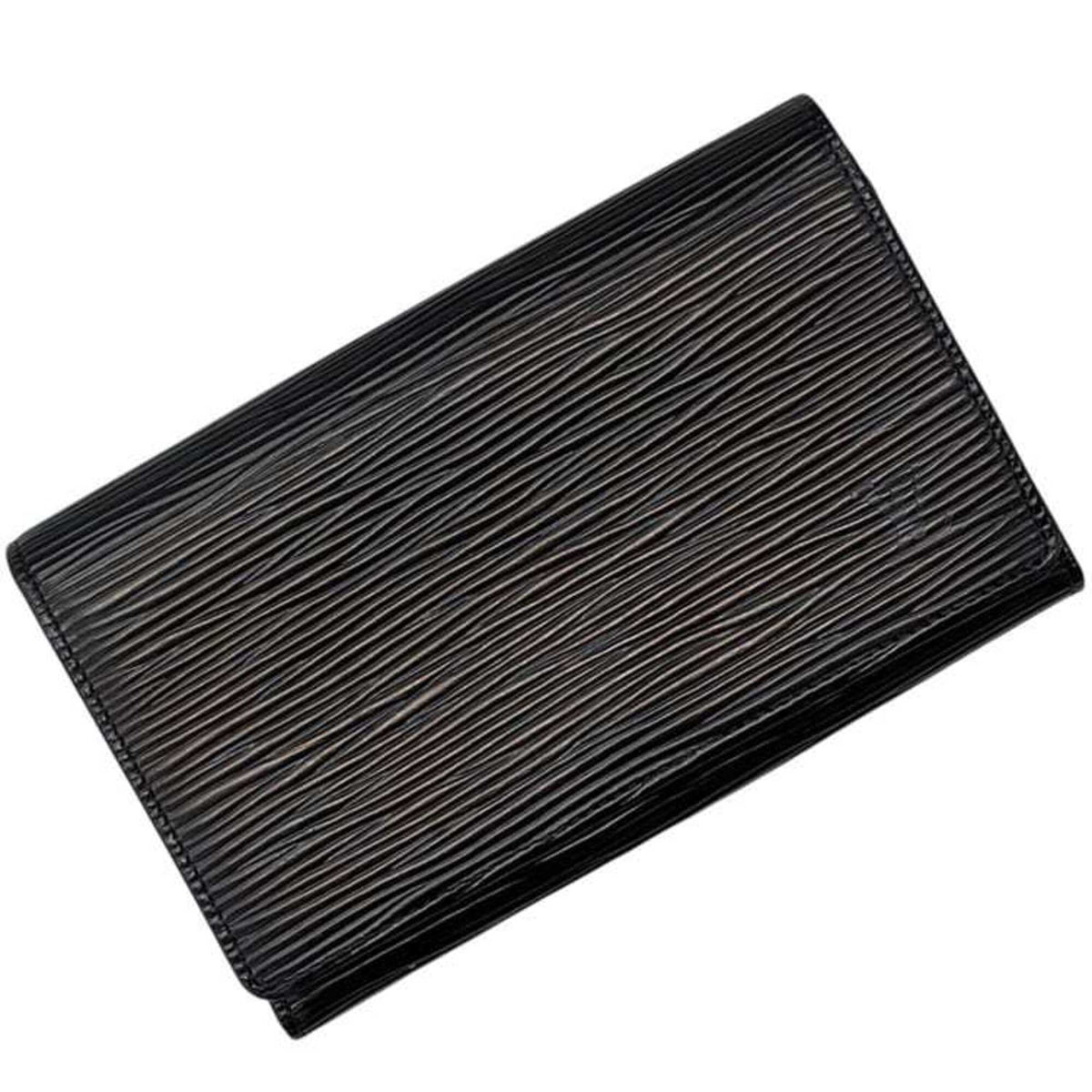 Louis Vuitton Black Noir Epi Leather Wallet (Bi-Fold) (Pre-Owned)