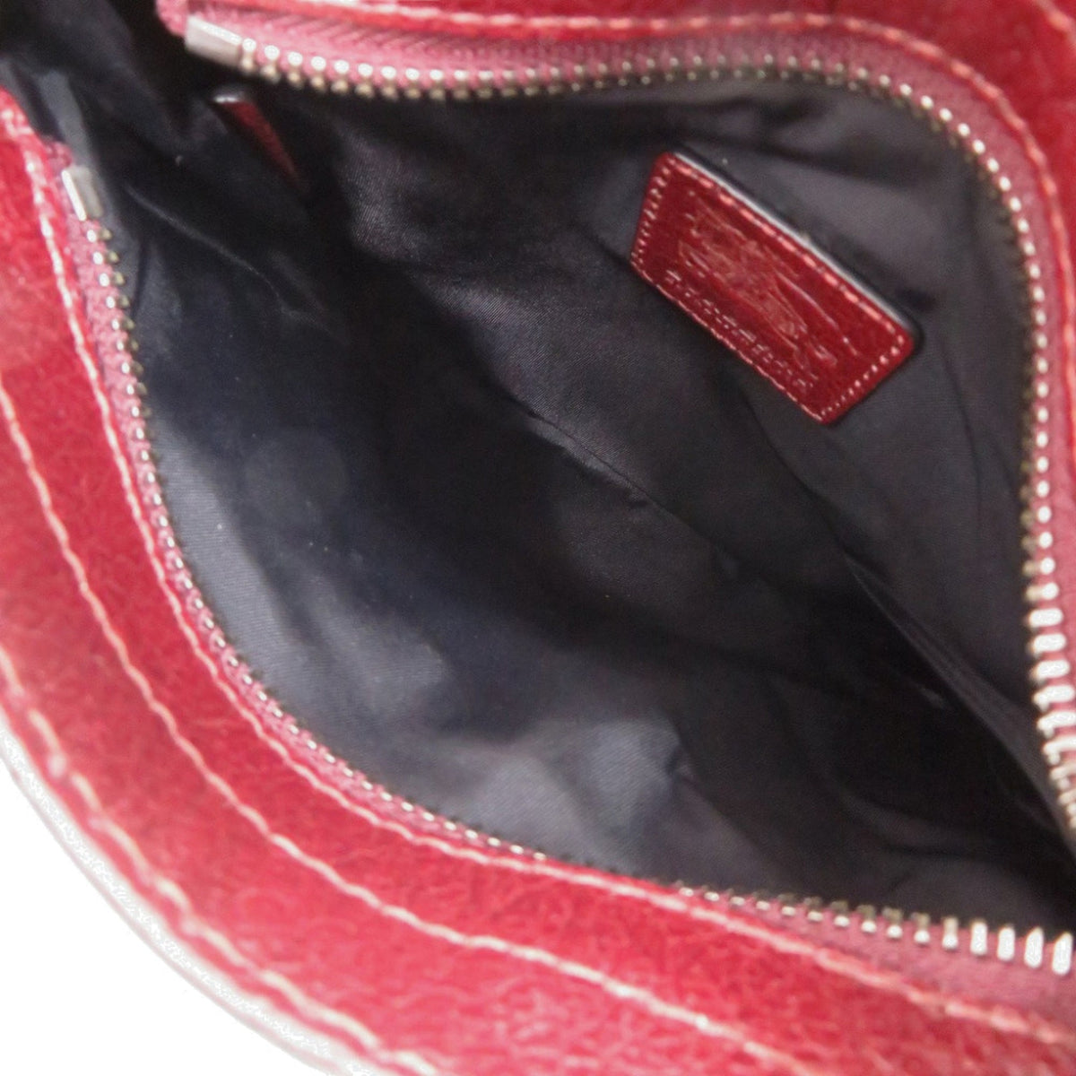 Burberry Bordeaux Nylon Leather Shoulder Bag (Pre-Owned)