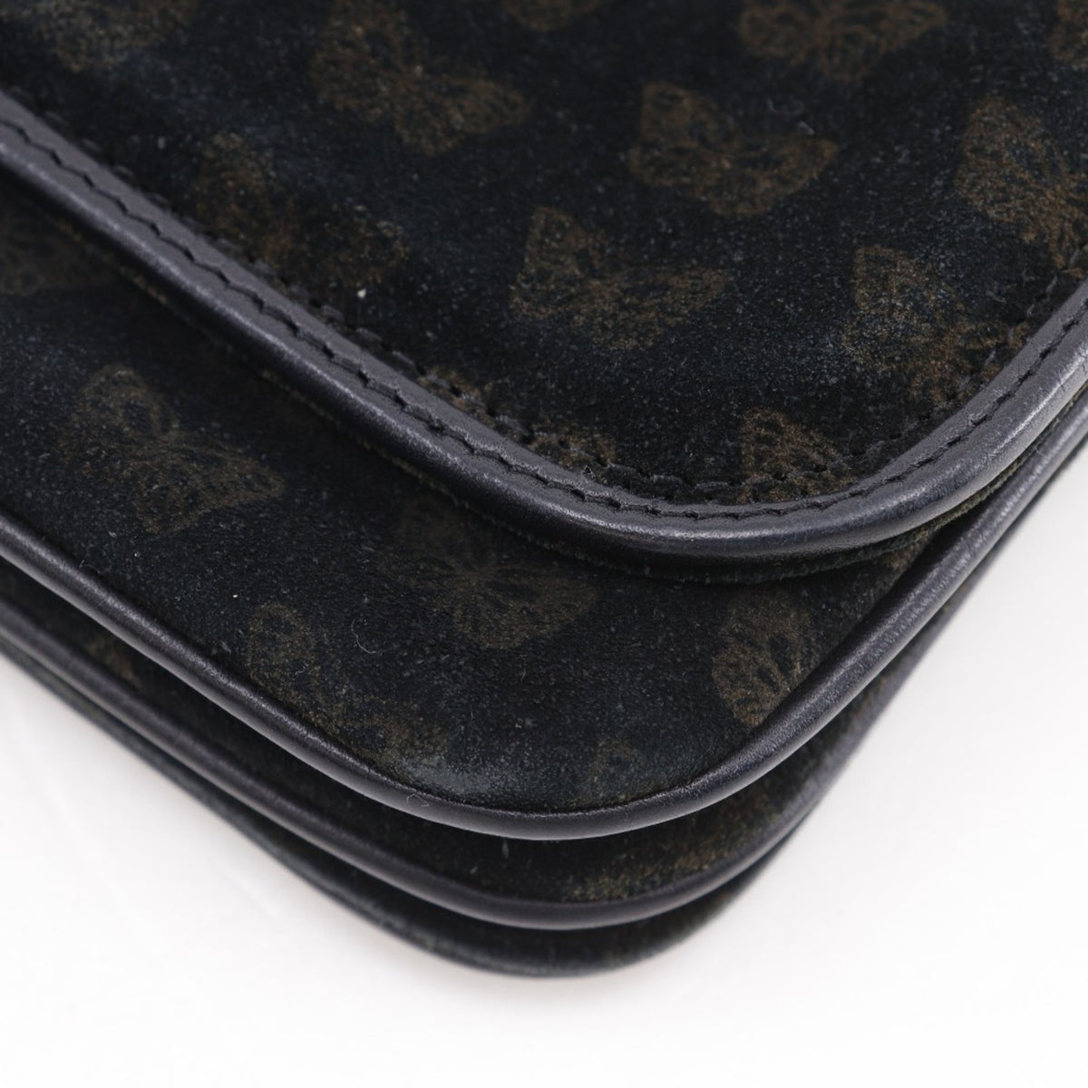 Bottega Veneta Black Suede Shoulder Bag Tote Bag (Pre-Owned)