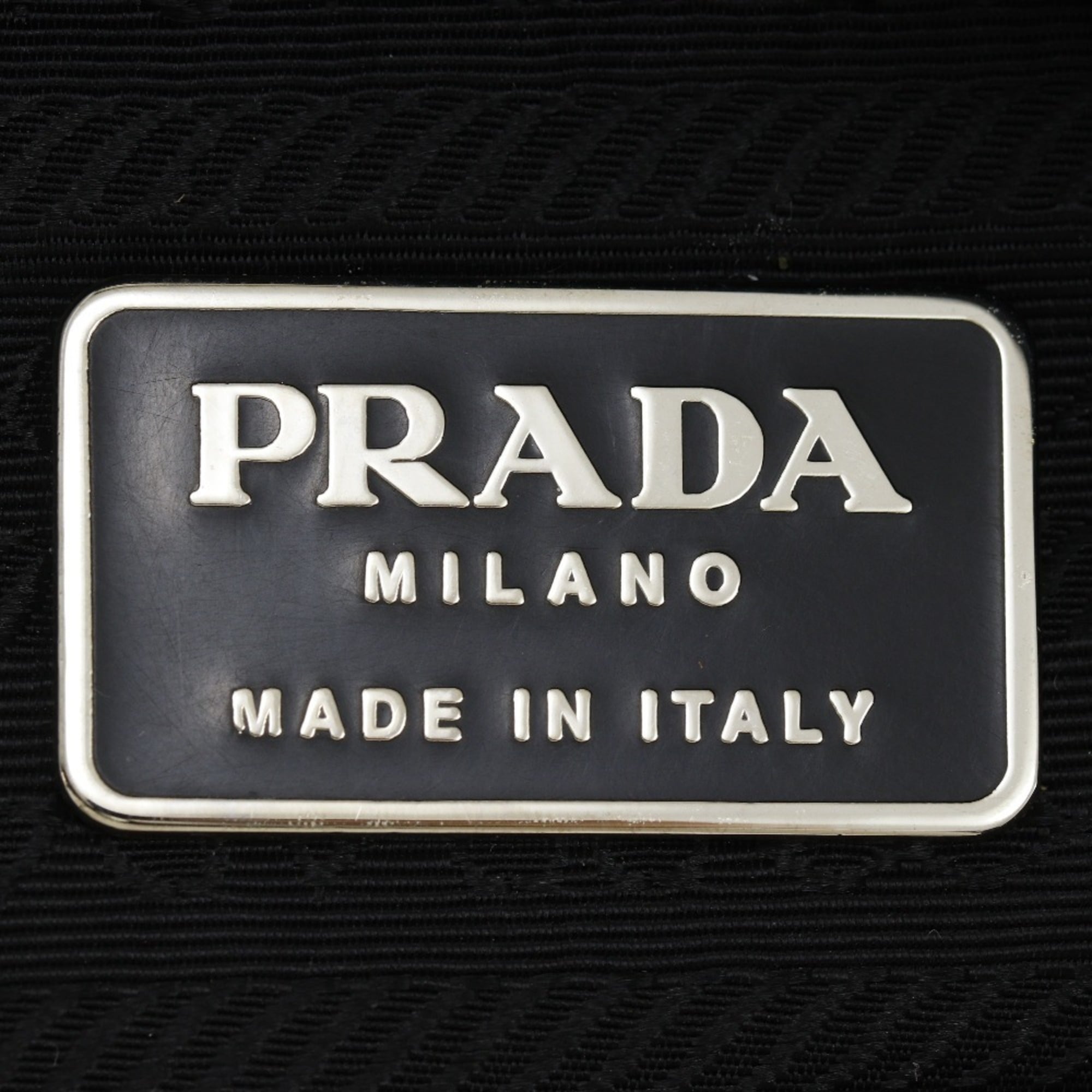 Prada Black Nero Satin Pochette Shoulder Bag (Pre-Owned)