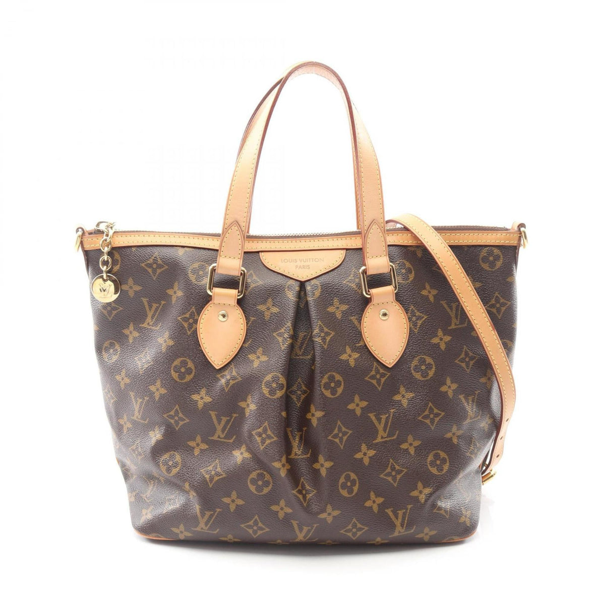 Louis Vuitton Brown Coated Canvas Pvc Monogram Leather Handbag (Pre-Owned)