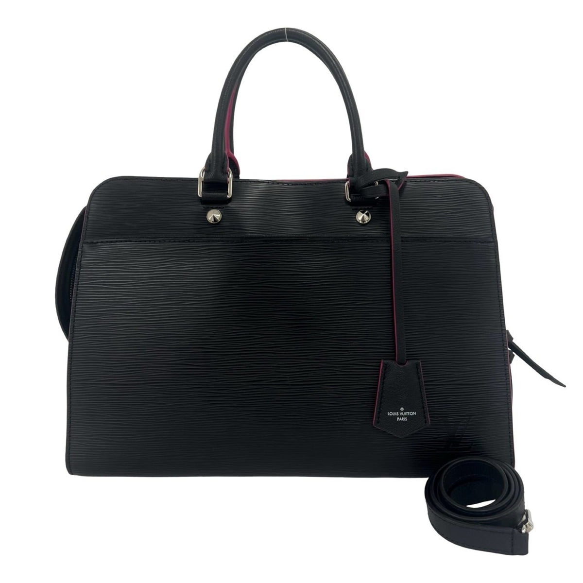 Louis Vuitton Black Pink Leather Handbag Shoulder Bag (Pre-Owned)