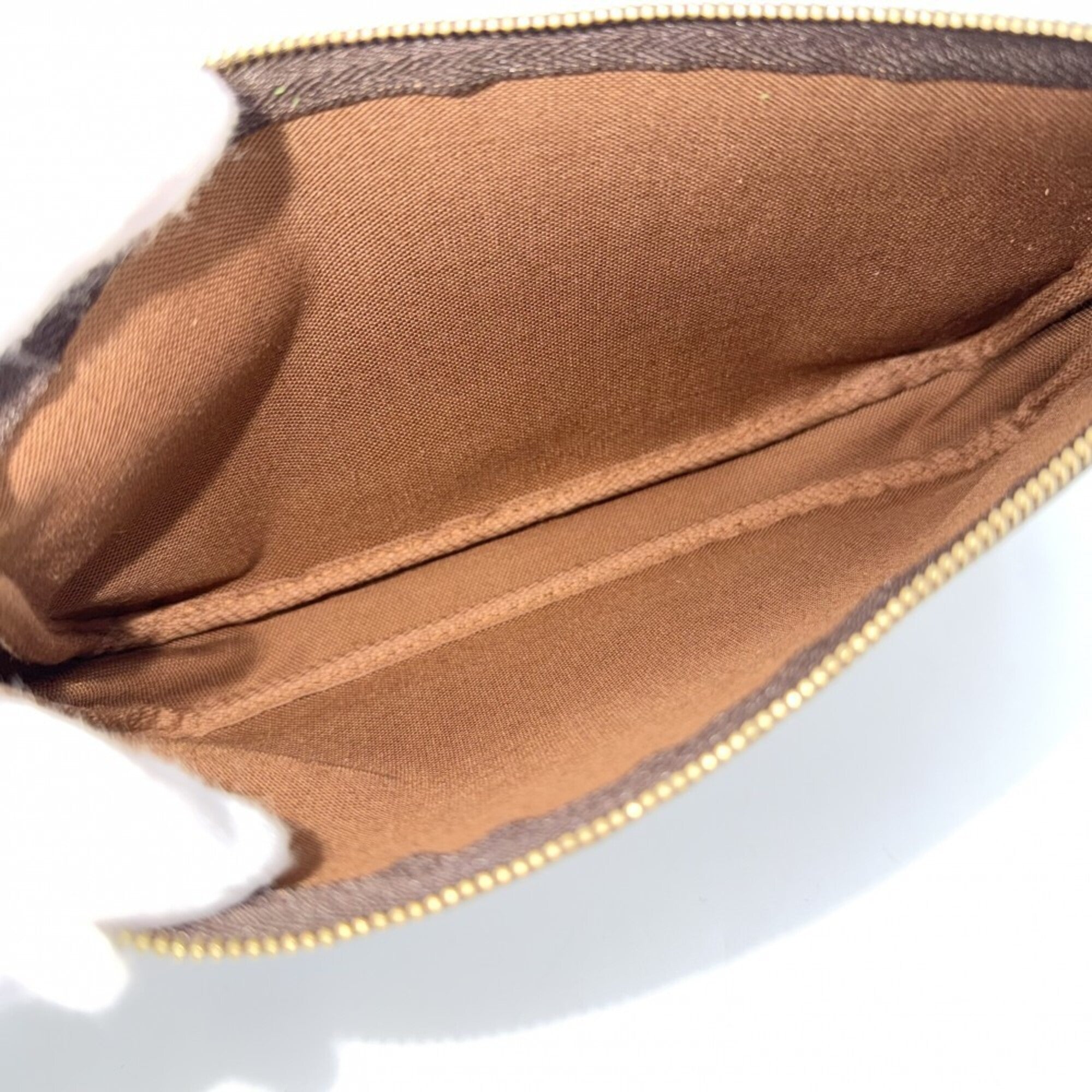 Louis Vuitton Brown Monogram Canvas Handbag Pochette Pouch (Pre-Owned)