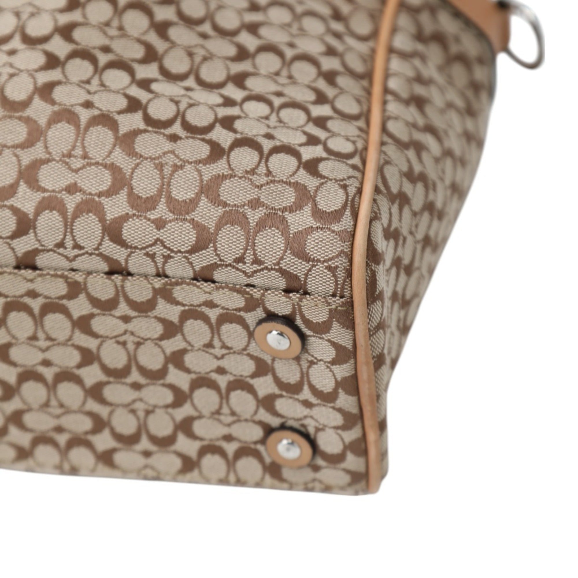 Coach Beige Canvas Briefcase (Pre-Owned)