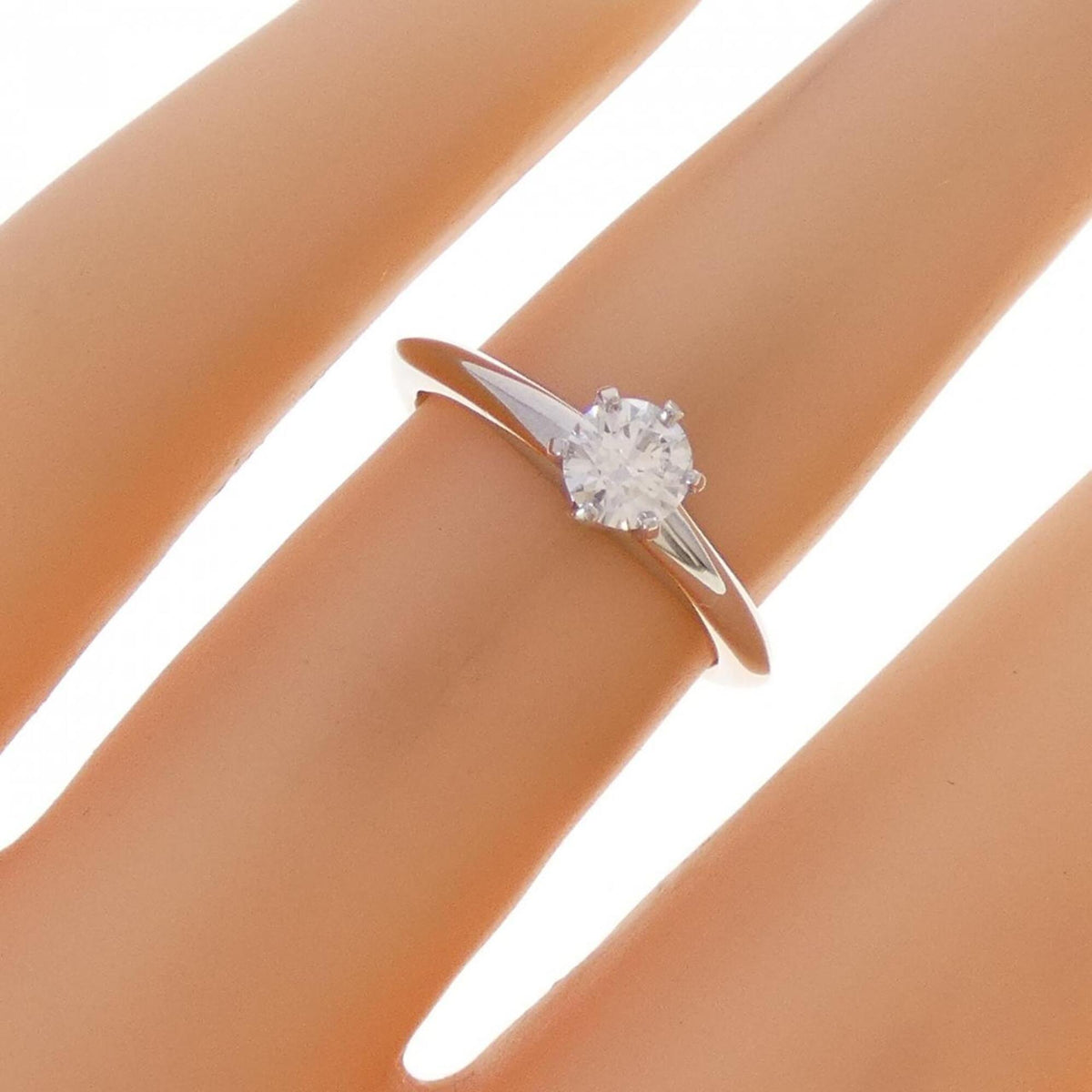 Tiffany Platinum Platinum 950 Band Ring (Pre-Owned)