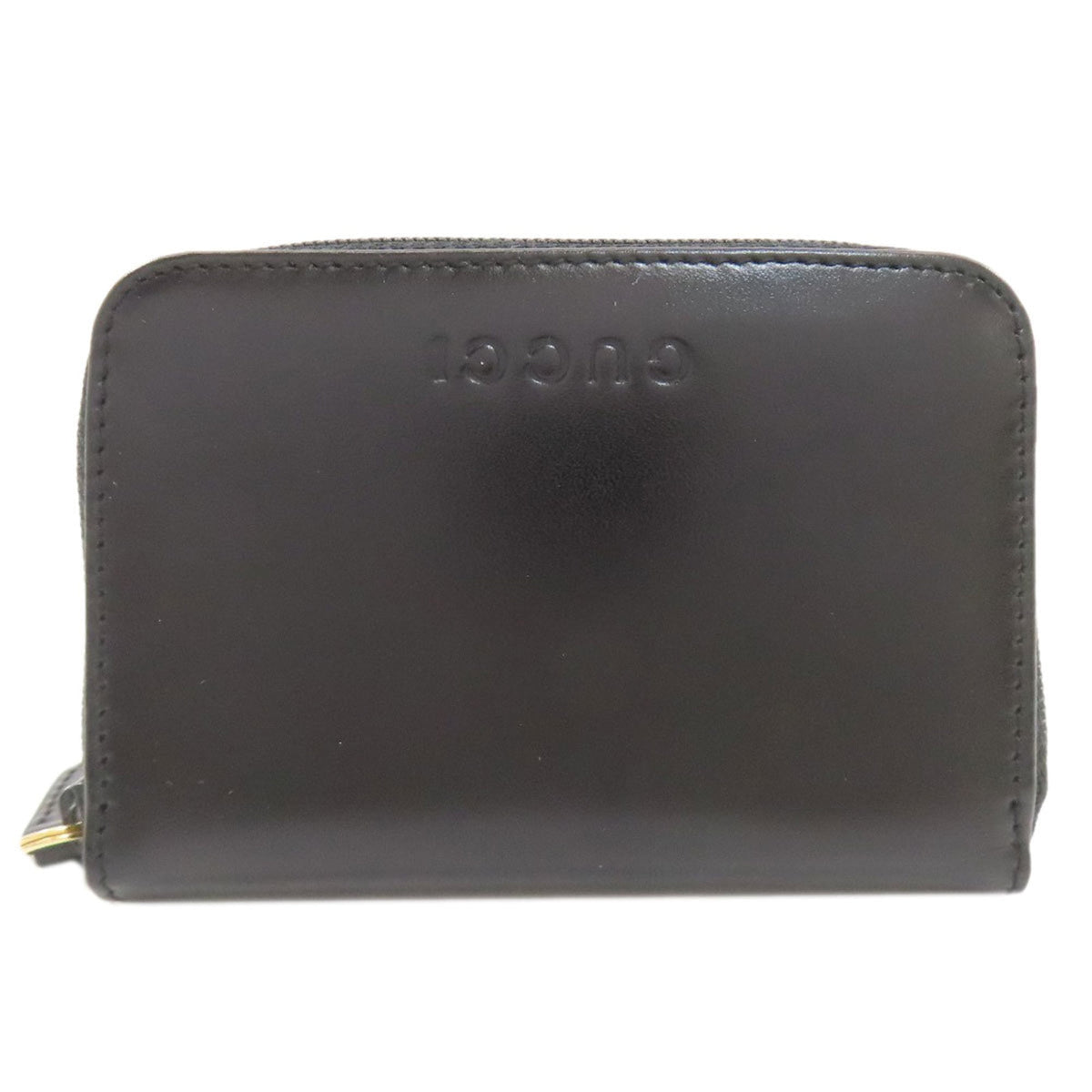 Gucci Black Leather Coin Purse/Coin Case (Pre-Owned)