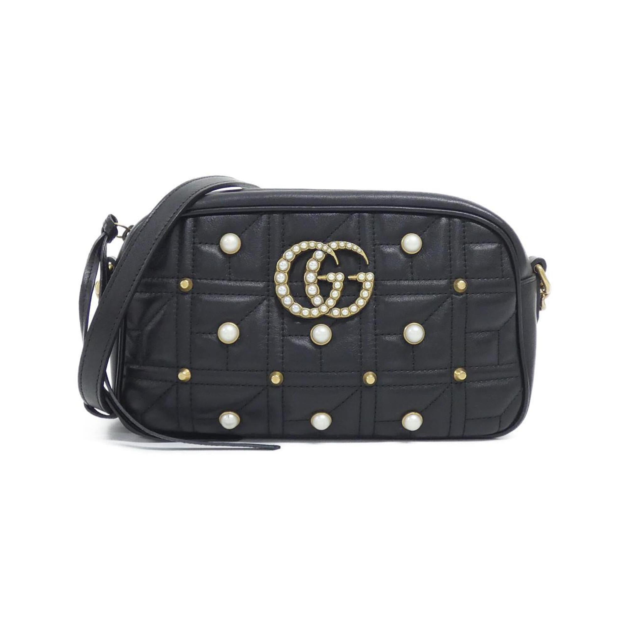 Gucci Black Leather Shoulder Bag (Pre-Owned)