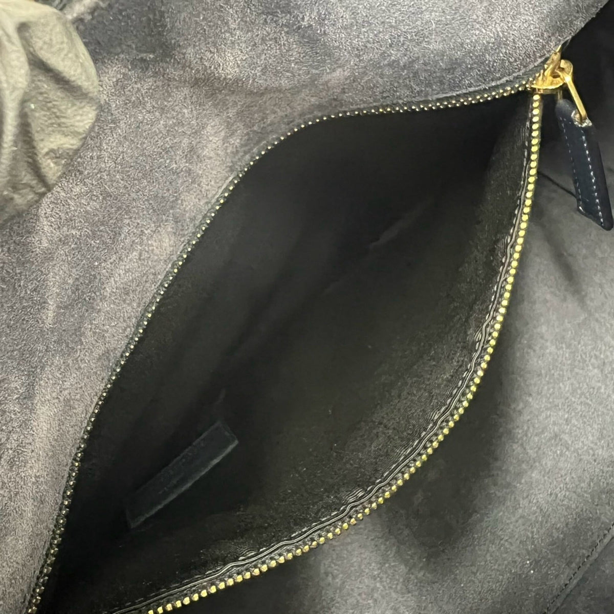 Saint Laurent Navy Leather Boston Bag Handbag Shoulder Bag (Pre-Owned)