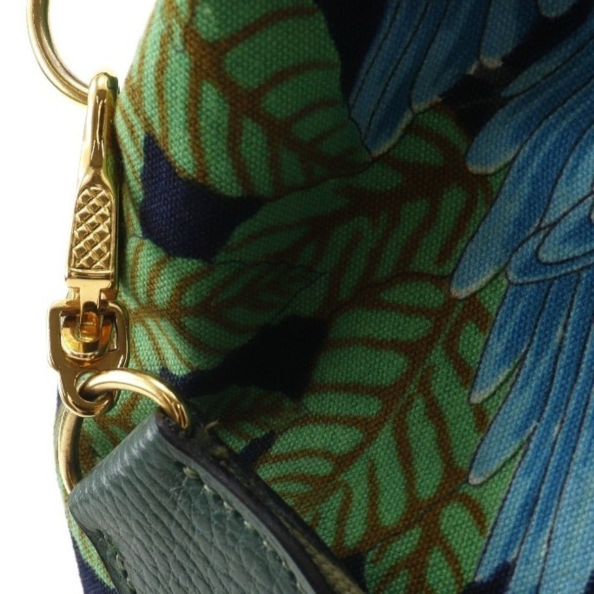 Hermes Green Cotton Shoulder Bag (Pre-Owned)