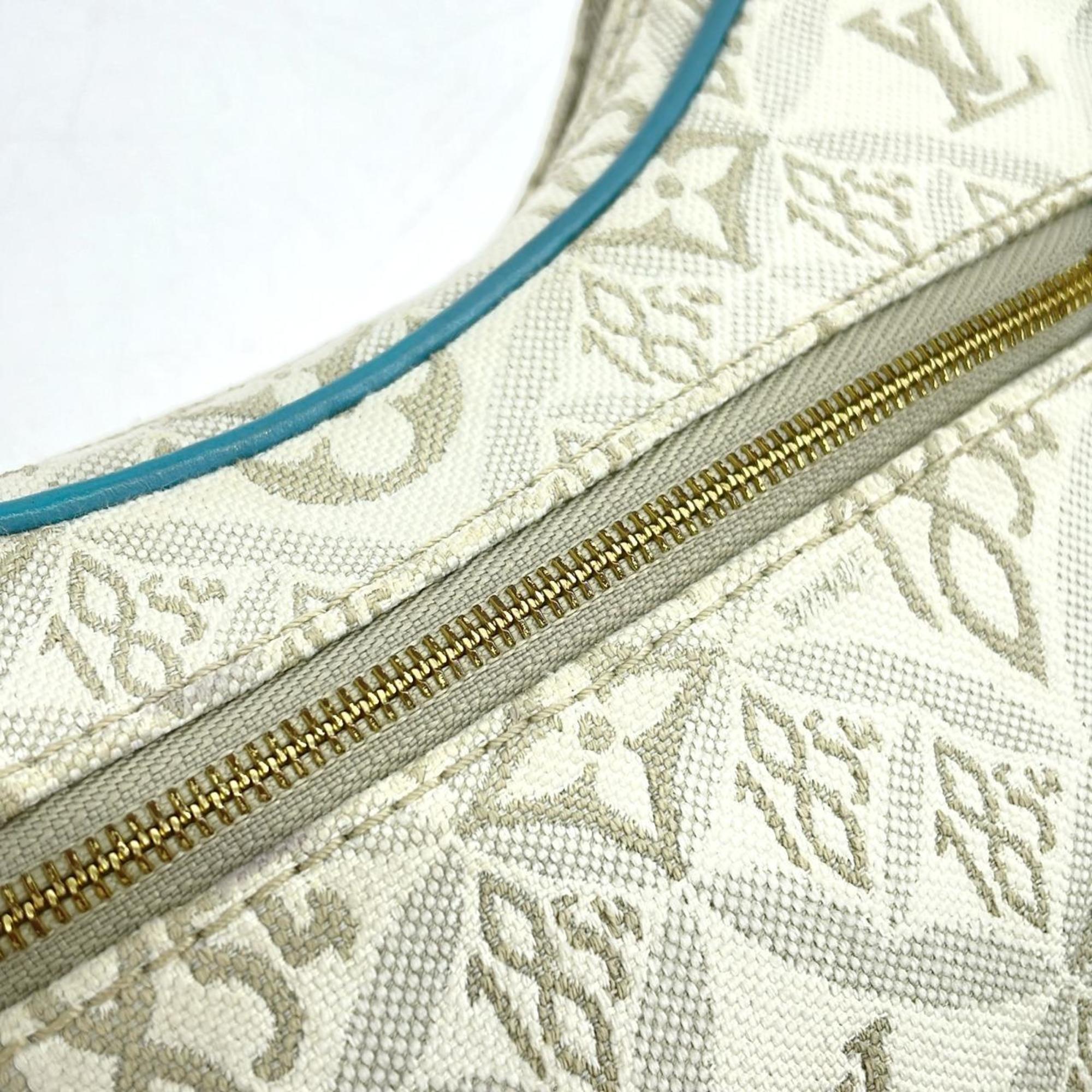 Louis Vuitton Gold Jacquard Shoulder Bag (Pre-Owned)