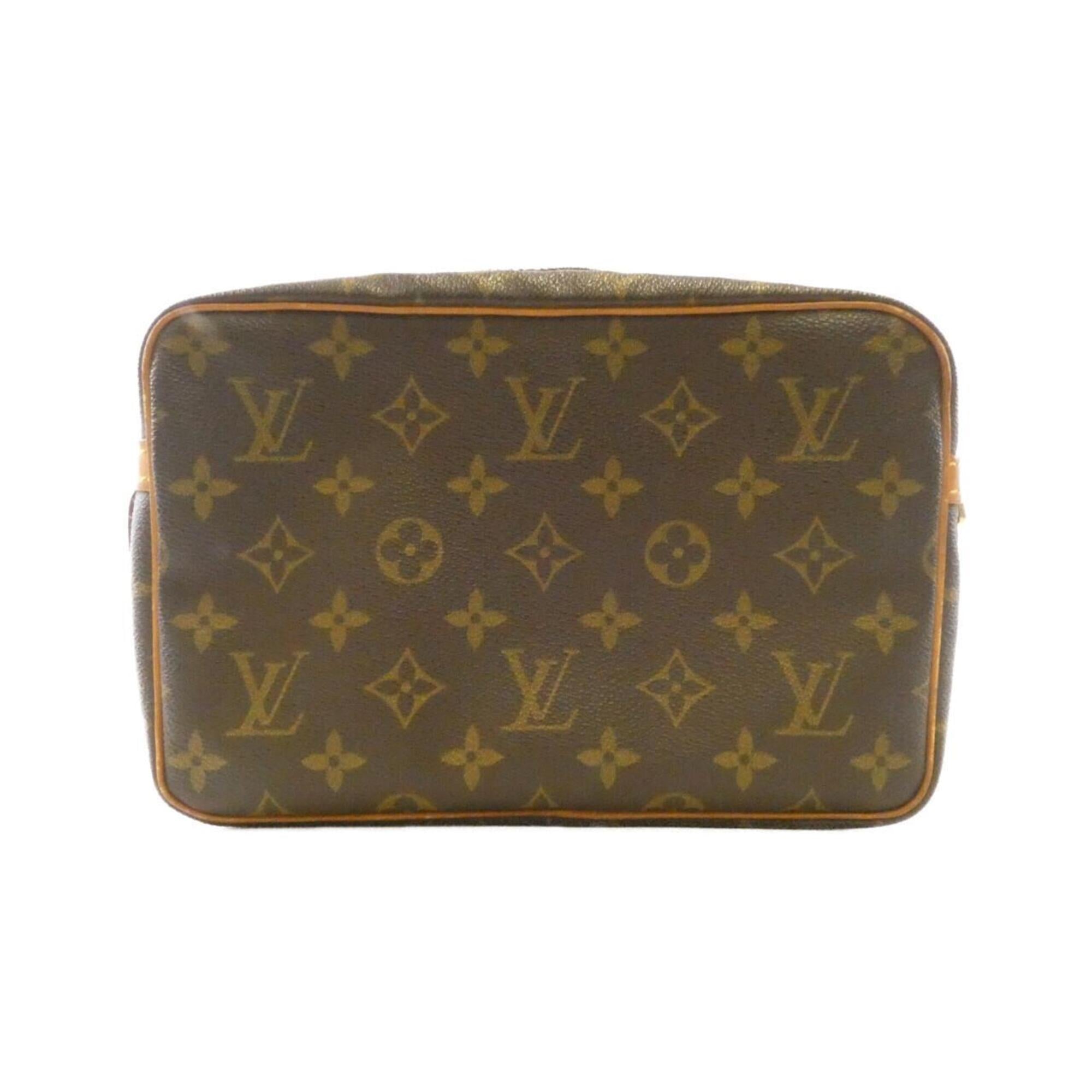 Louis Vuitton Monogram Marron Coated Canvas Handbag (Pre-Owned)