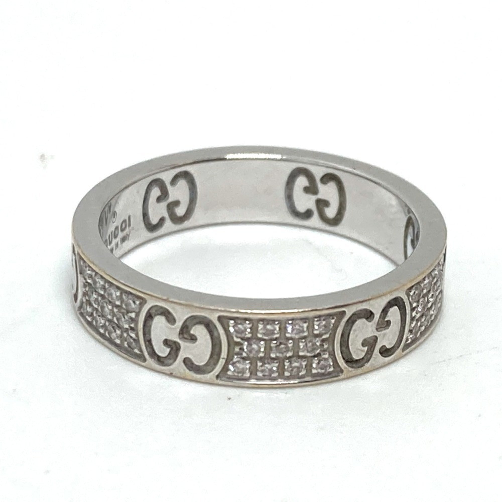 Gucci White Gold (18K) Band Ring (Pre-Owned)