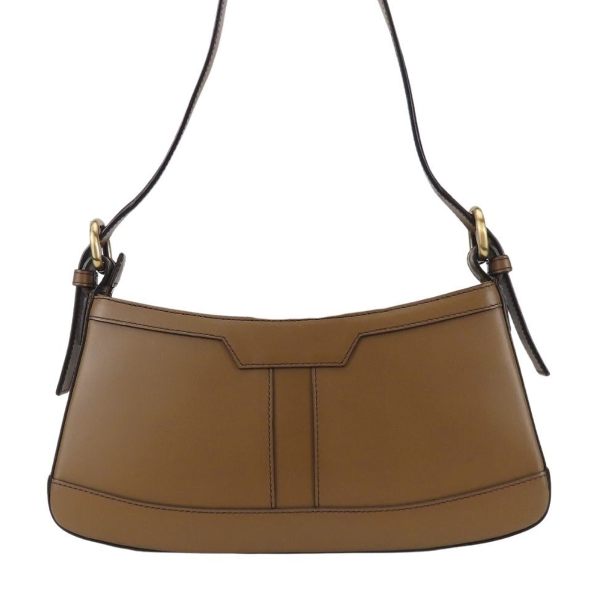 Burberry Brown Leather Shoulder Bag (Pre-Owned)