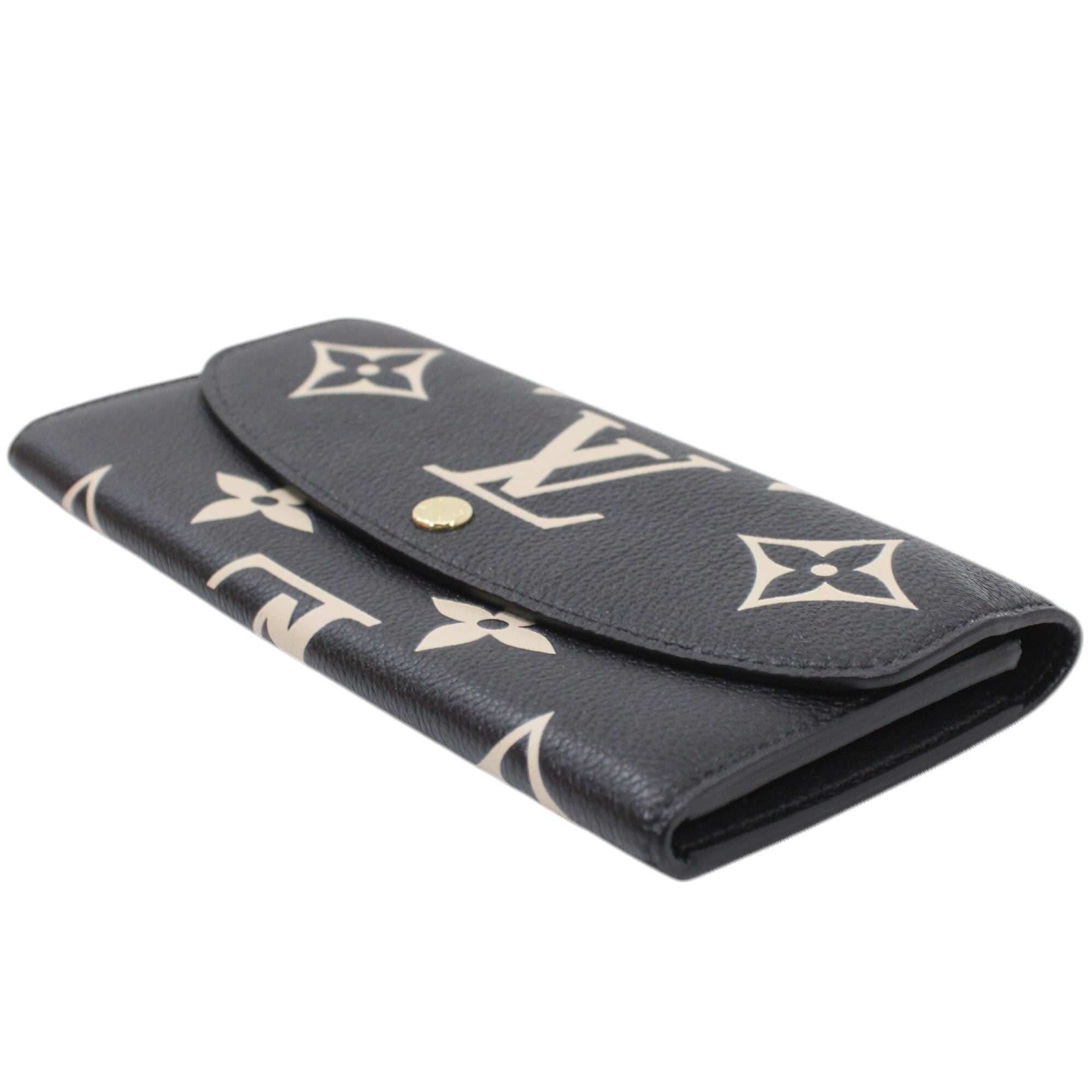 Louis Vuitton Beige Black Monogram Monogram Empreinte Wallet (Bi-Fold) (Pre-Owned)