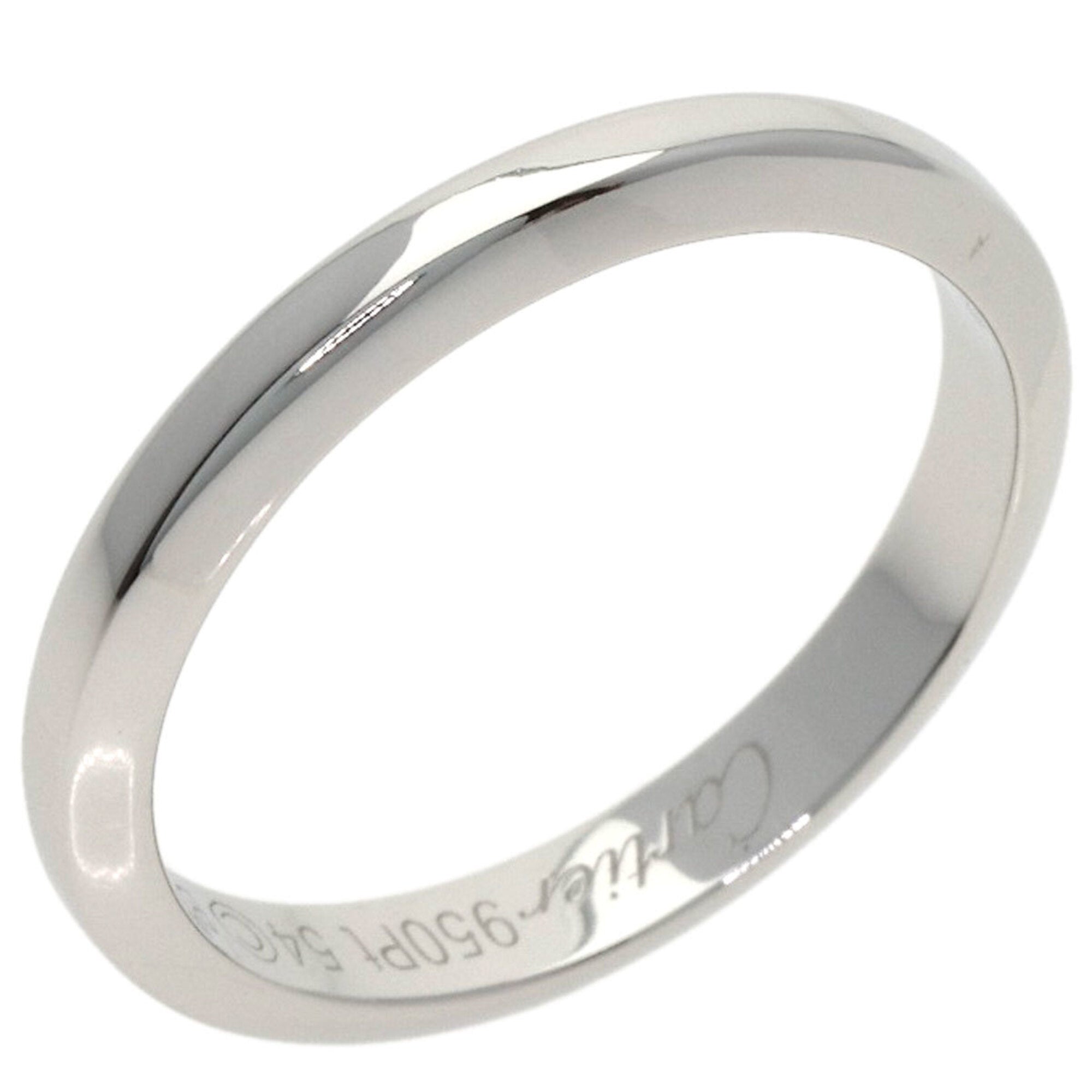 Cartier Platinum Platinum 950 Band Ring (Pre-Owned)
